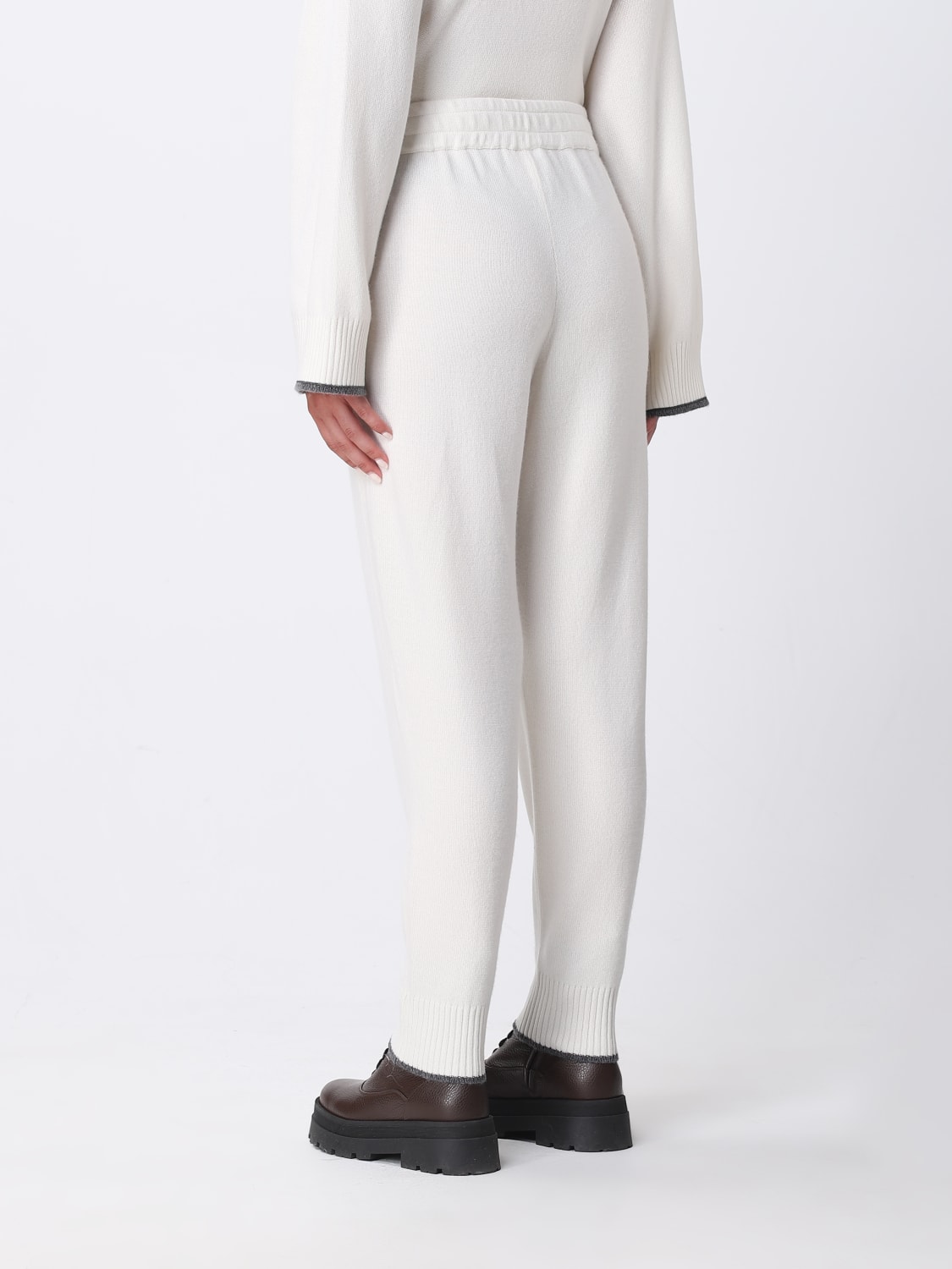 BRUNELLO CUCINELLI PANTS: Brunello Cucinelli cashmere pants, Yellow Cream - Img 3