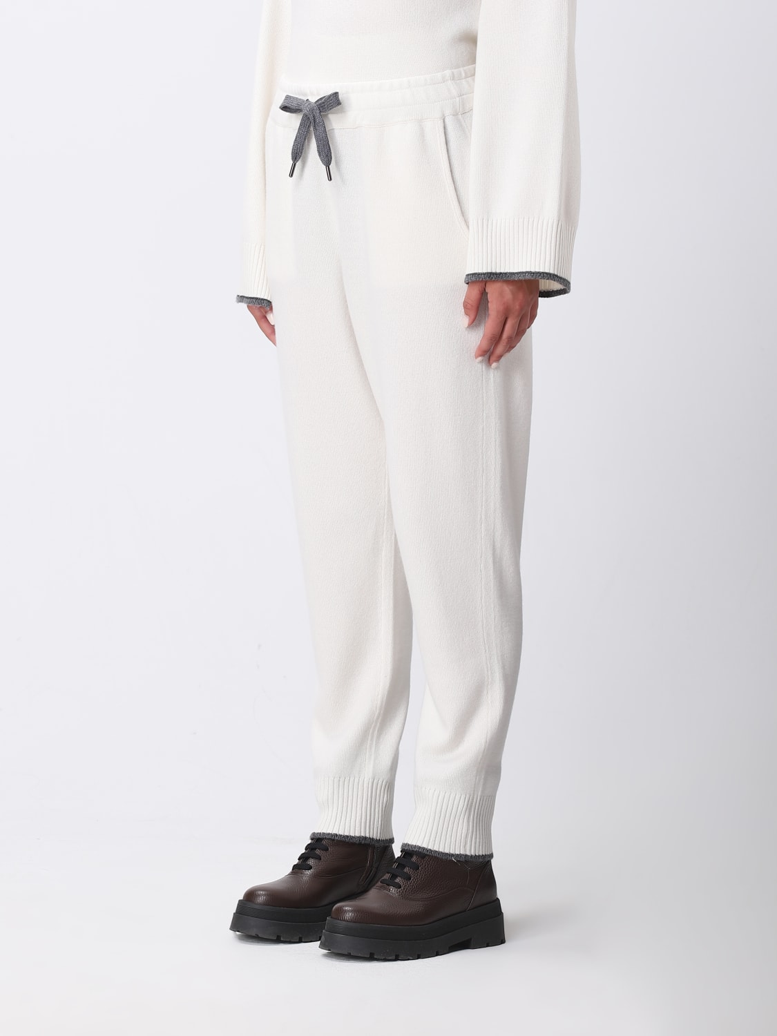 BRUNELLO CUCINELLI PANTS: Brunello Cucinelli cashmere pants, Yellow Cream - Img 4