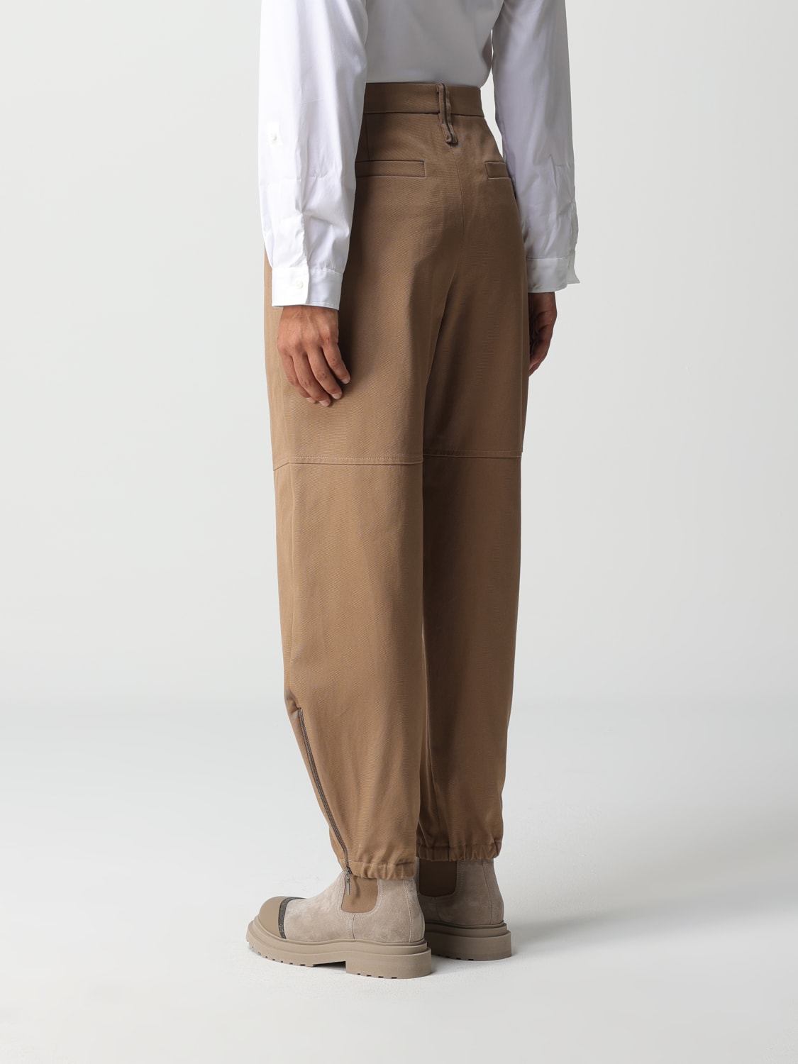 BRUNELLO CUCINELLI PANTS: Brunello Cucinelli denim pants, Beige - Img 3