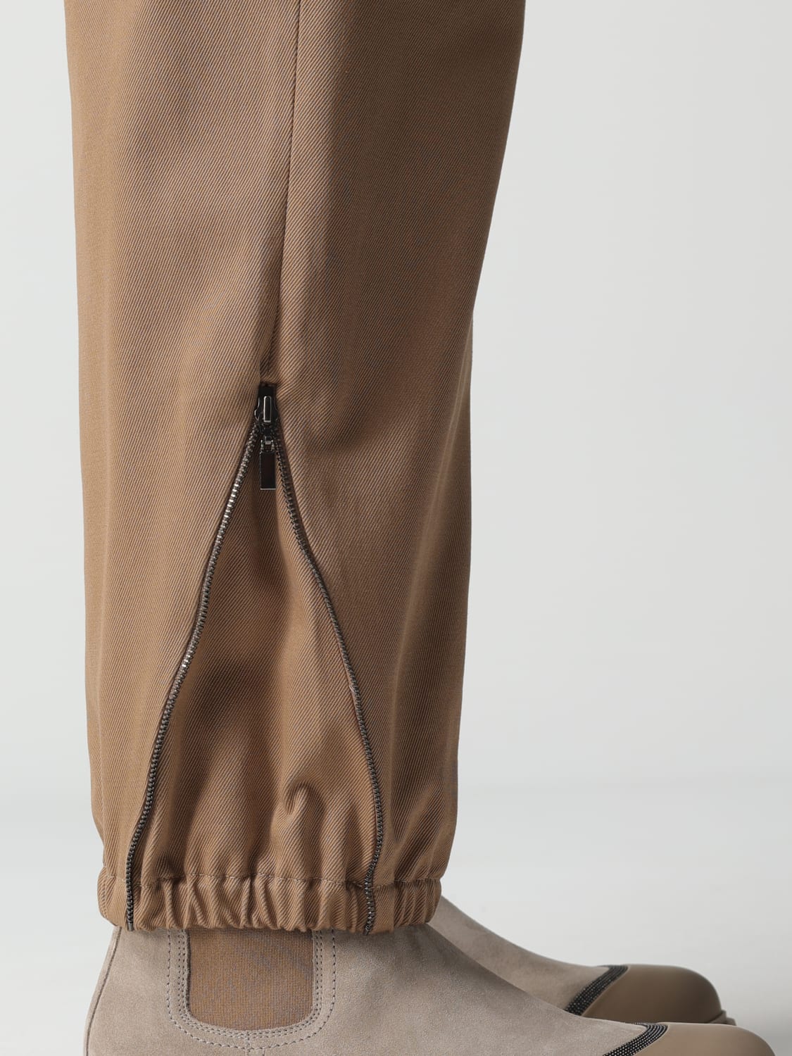 BRUNELLO CUCINELLI PANTS: Brunello Cucinelli denim pants, Beige - Img 5