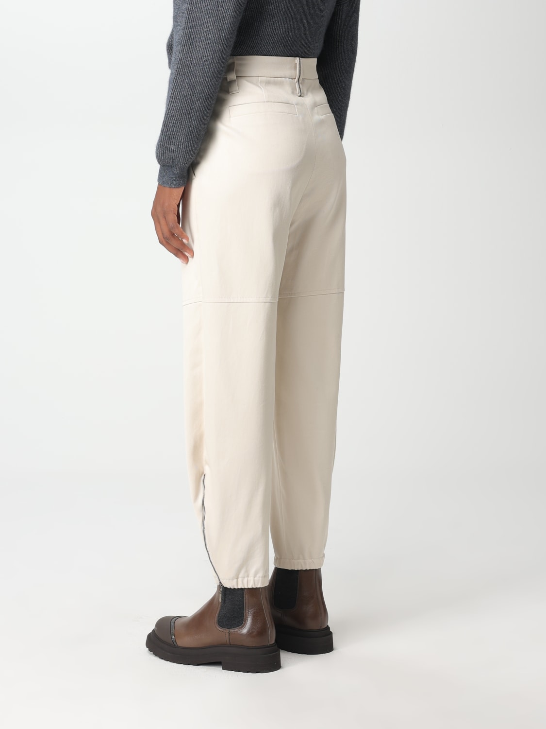 BRUNELLO CUCINELLI PANTS: Brunello Cucinelli denim pants, Yellow Cream - Img 3