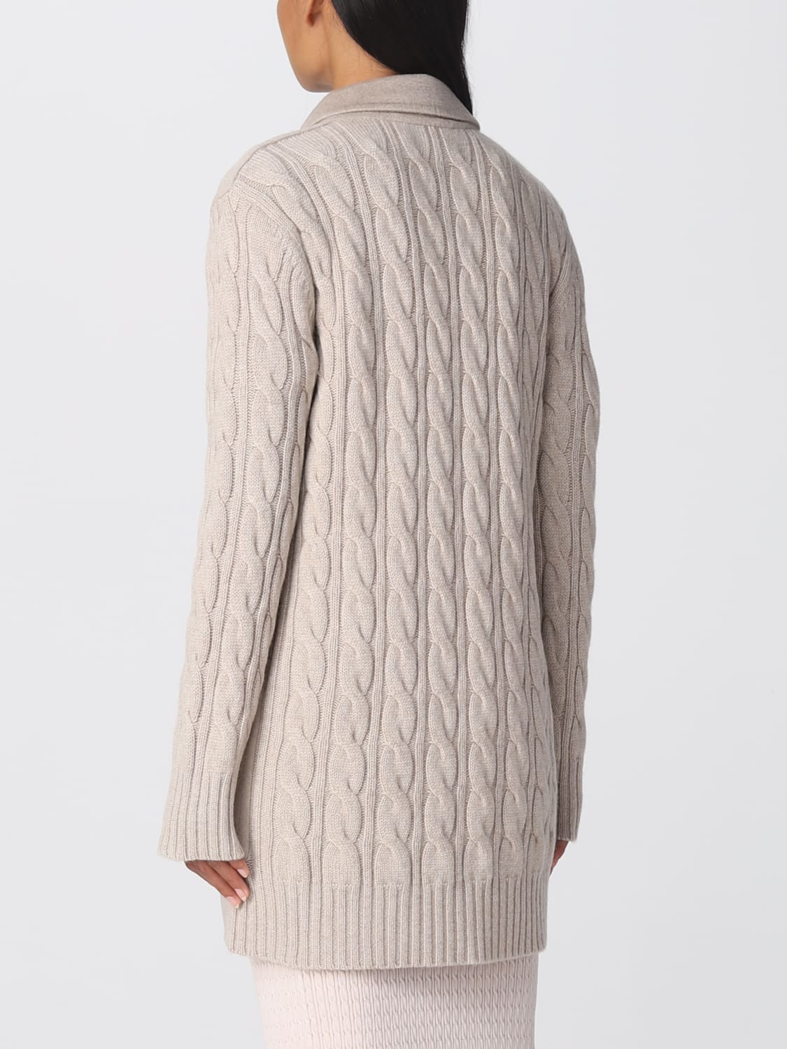 MAX MARA COAT: Max Mara Dalida jacket in wool and cashmere, Sand - Img 3