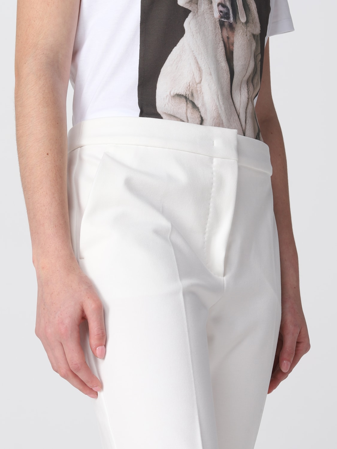 MAX MARA HOSE: Hose damen Max Mara, Weiß - Img 5