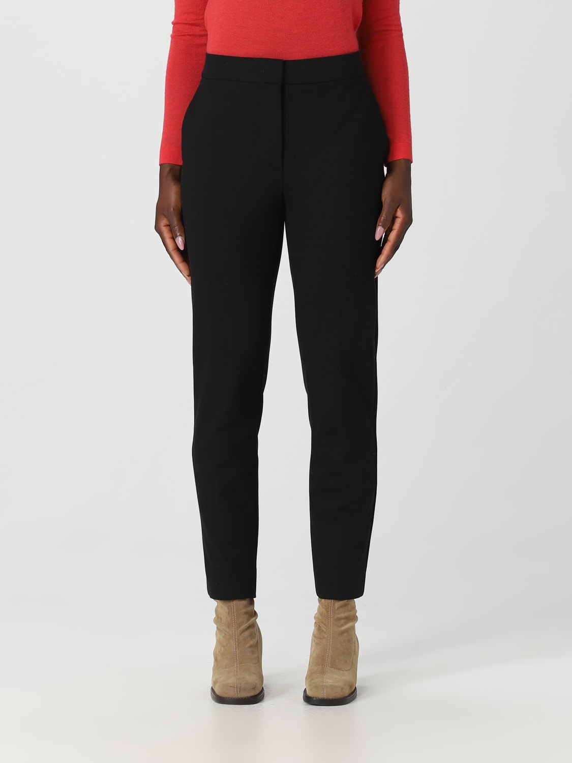 MAX MARA PANTS: Max Mara pants in viscose blend, Black - Img 1