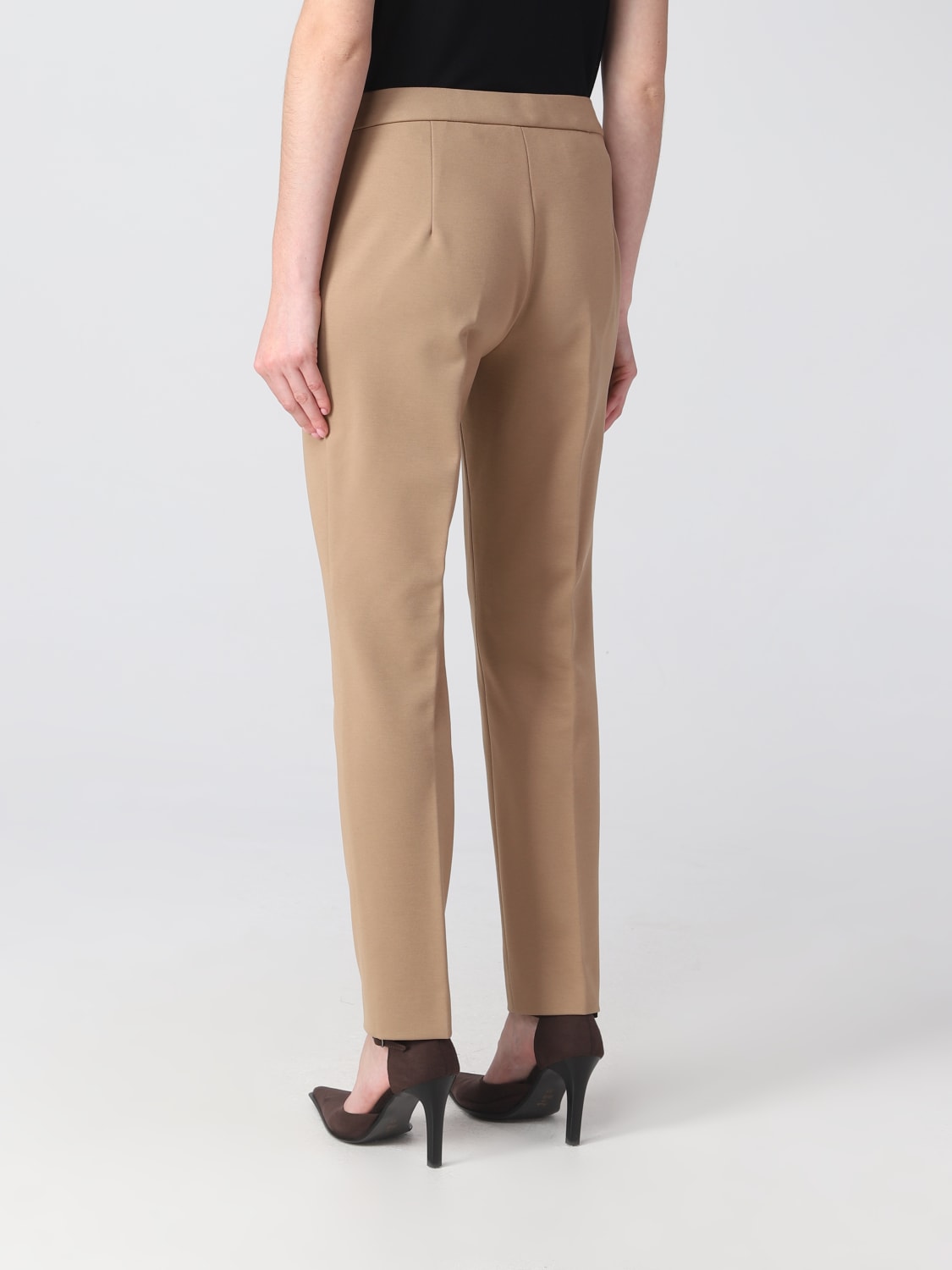 MAX MARA PANTS: Max Mara pants in viscose blend, Camel - Img 3