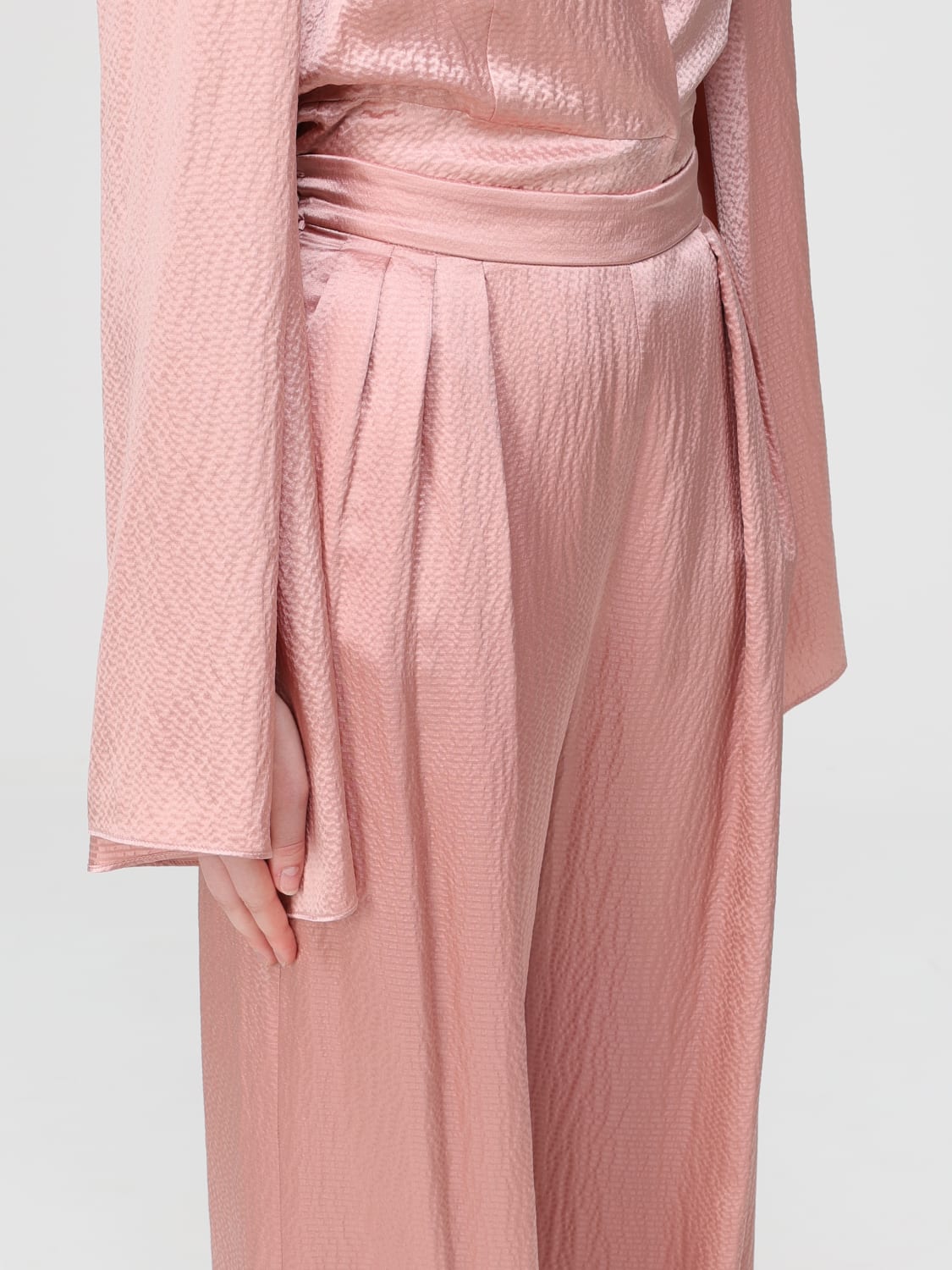 MAX MARA PANTS: Max Mara pants in satin, Pink - Img 5