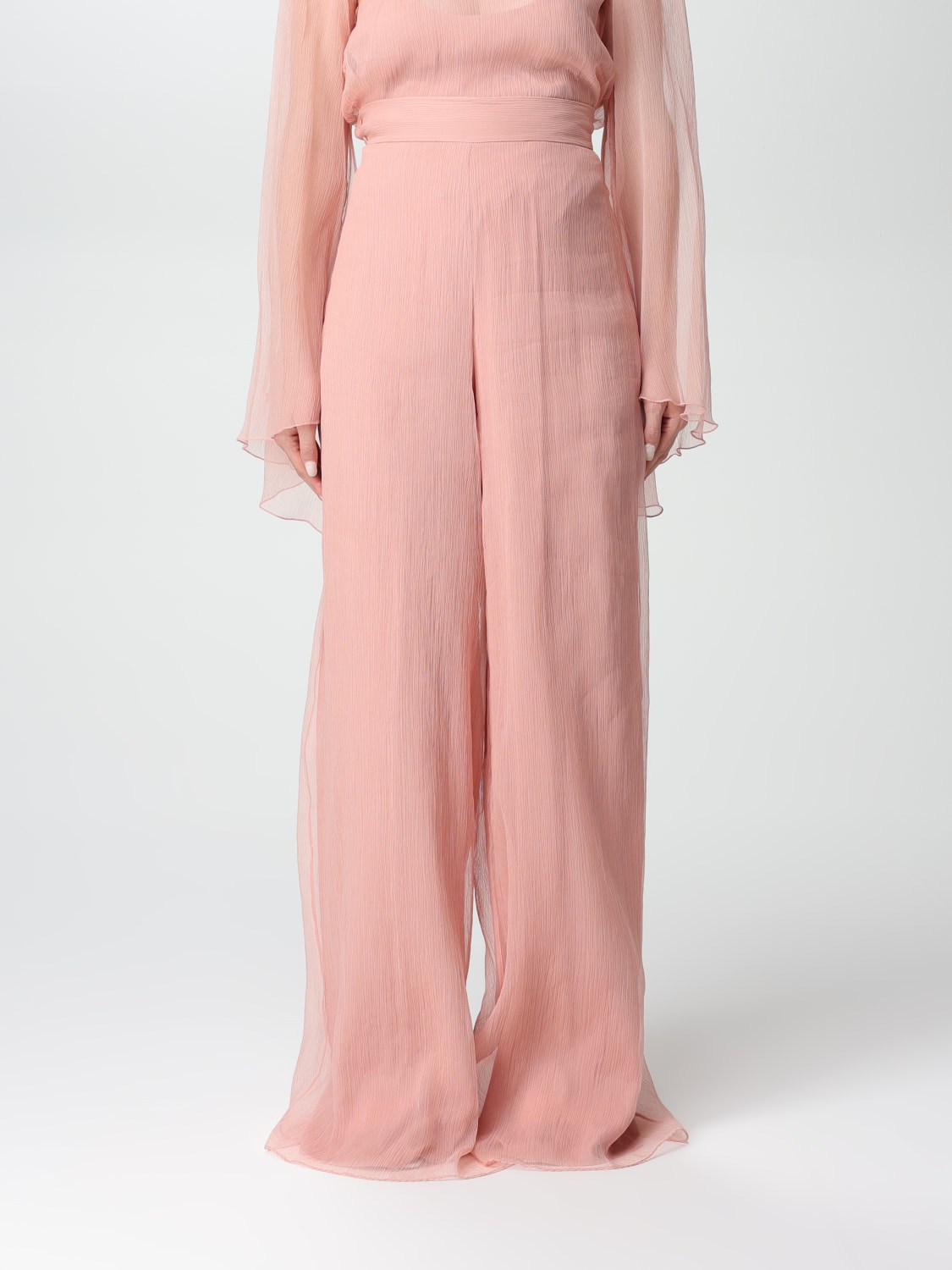 MAX MARA PANTS: Max Mara silk pants, Pink - Img 1