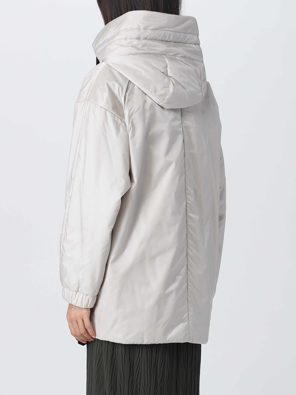 MAX MARA THE CUBE JACKET: Max Mara The Cube reversible jacket in printed water-repellent nylon, Natural - Img 2