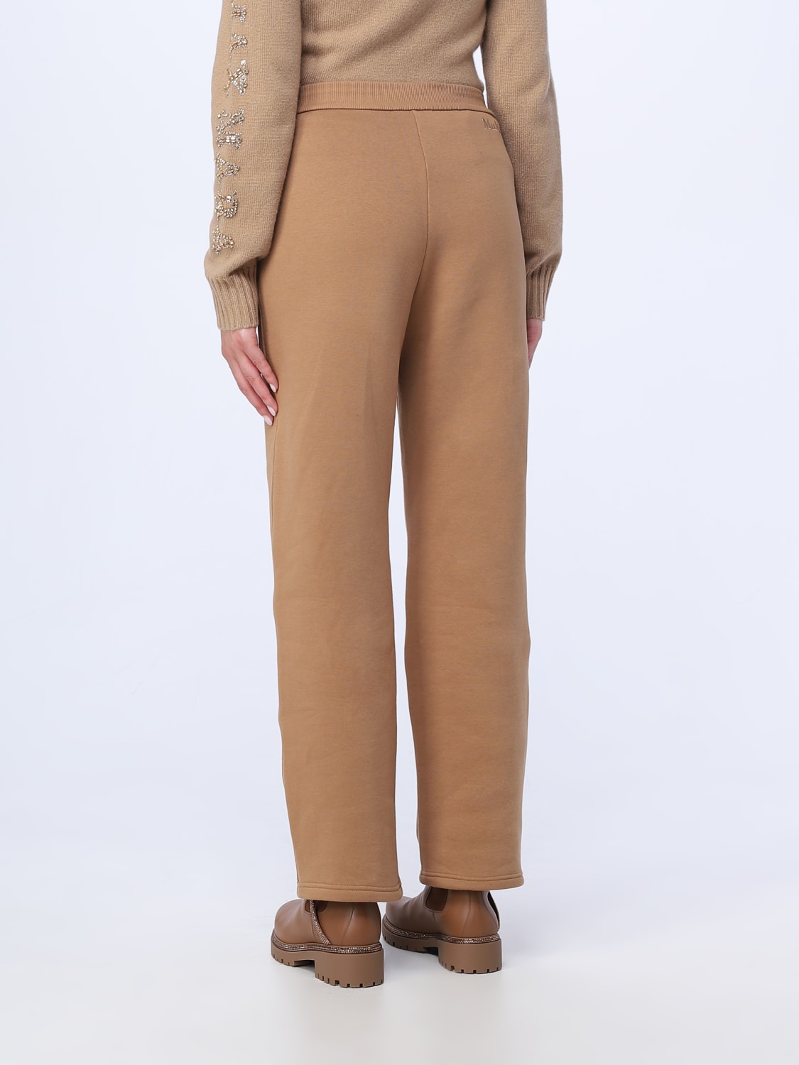 'S MAX MARA PANTS: S Max Mara pants in stretch cotton, Camel - Img 3