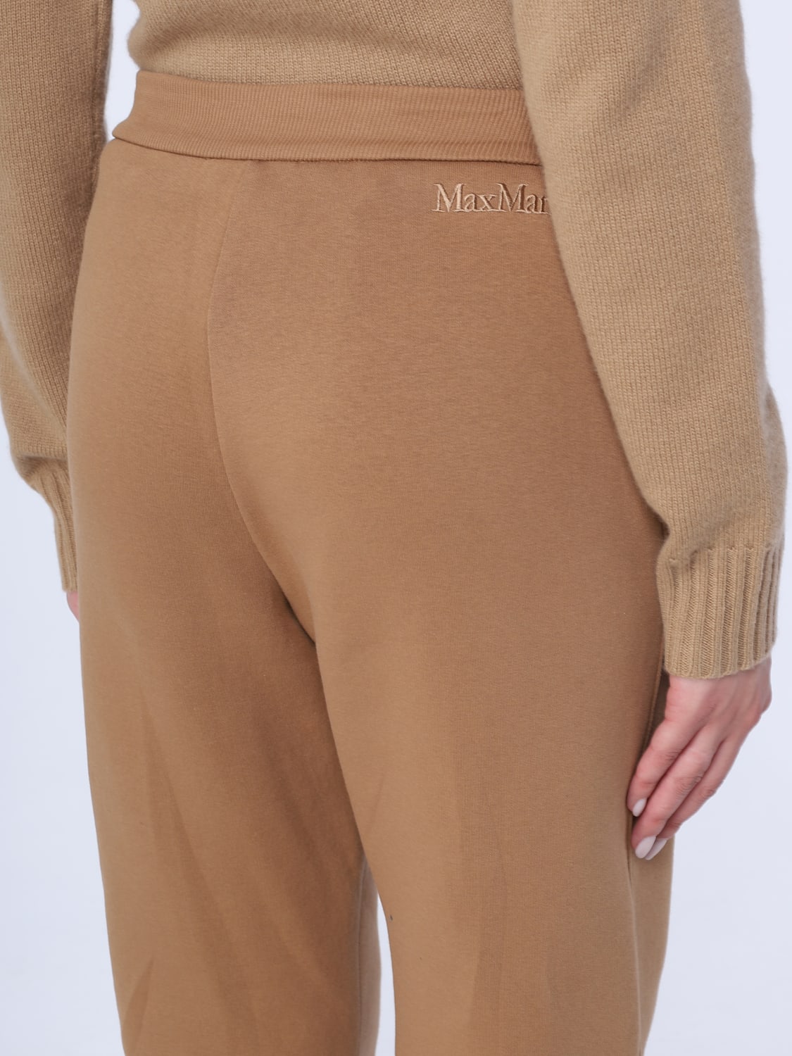 'S MAX MARA PANTS: S Max Mara pants in stretch cotton, Camel - Img 5