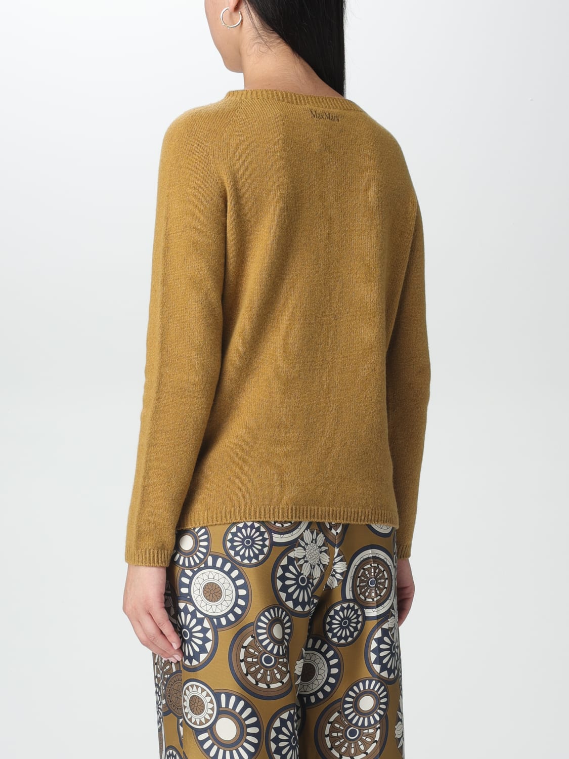 'S MAX MARA SWEATER: S Max Mara sweater in wool and cashmere, Mustard - Img 3