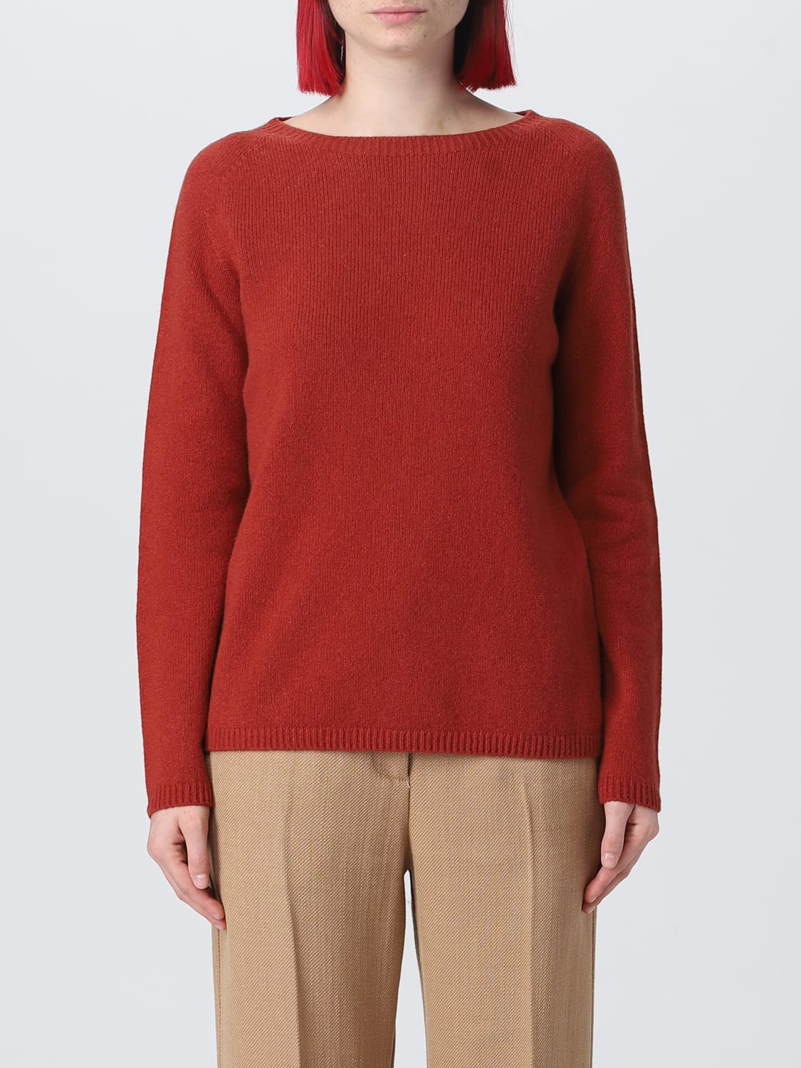 'S MAX MARA SWEATER: S Max Mara sweater in wool and cashmere, Clay Color - Img 1