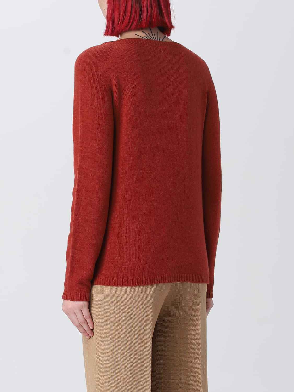 'S MAX MARA SWEATER: S Max Mara sweater in wool and cashmere, Clay Color - Img 3