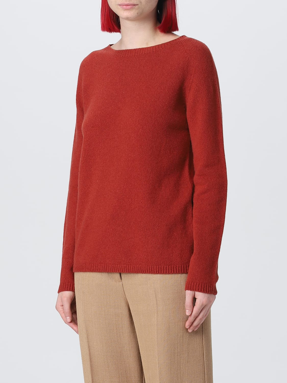 'S MAX MARA SWEATER: S Max Mara sweater in wool and cashmere, Clay Color - Img 4