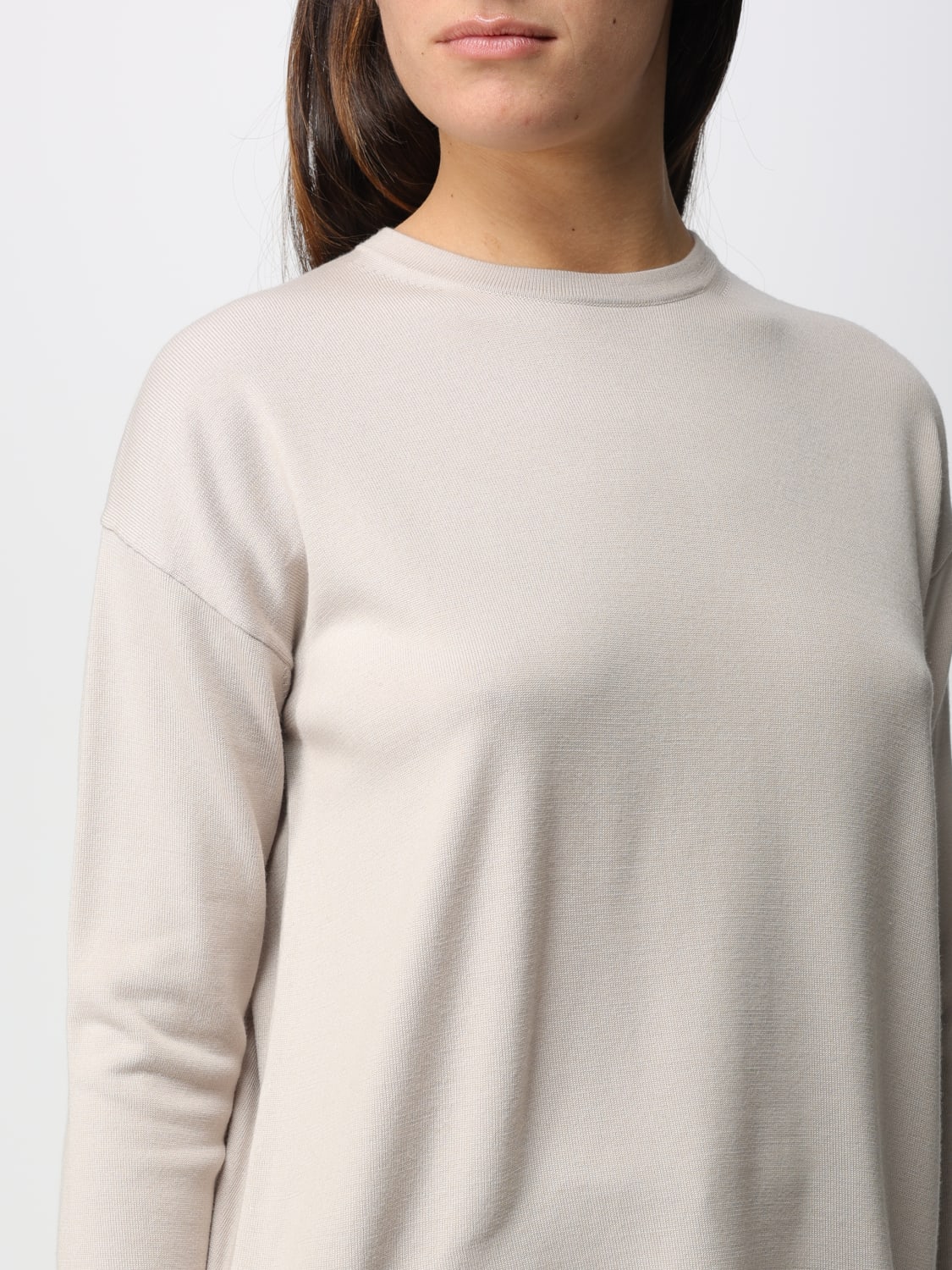 'S MAX MARA SWEATER: S Max Mara pullover in virgin wool, Natural - Img 5