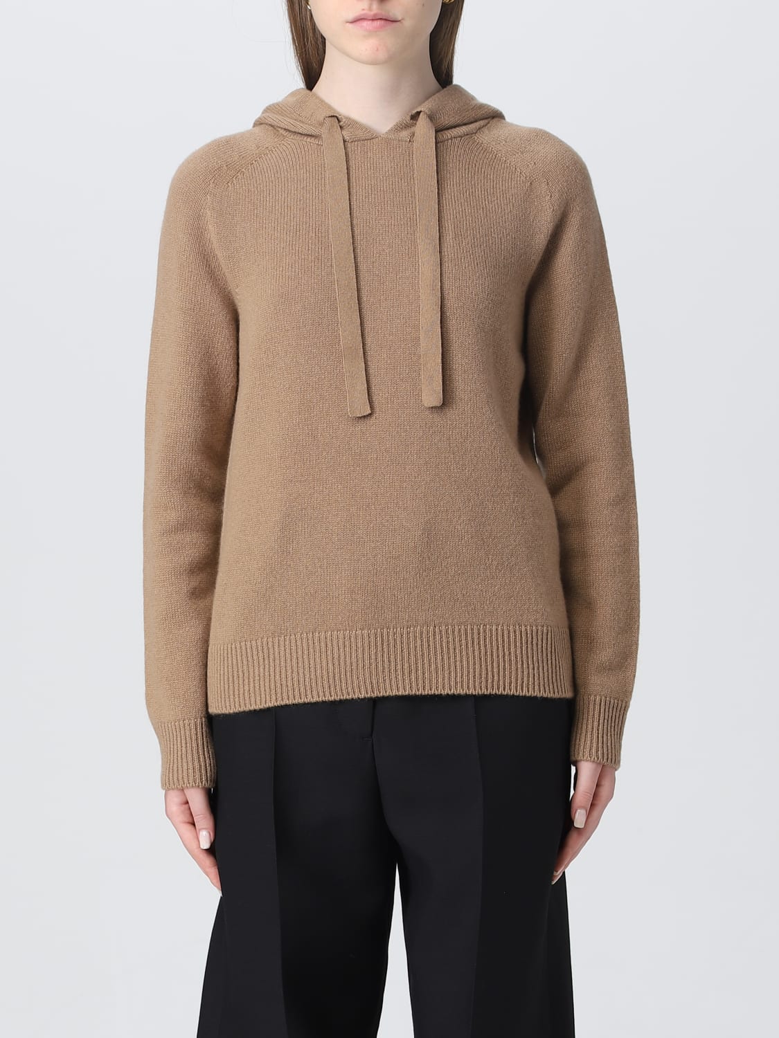 'S MAX MARA SWEATER: S Max Mara cashmere sweatshirt, Camel - Img 1