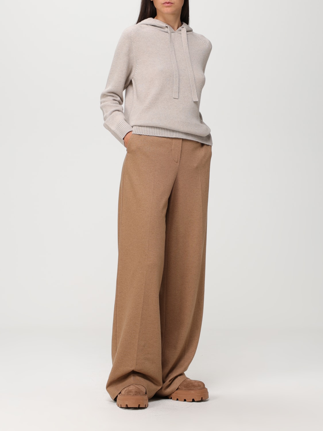 'S MAX MARA SWEATER: S Max Mara cashmere sweatshirt, Natural - Img 2