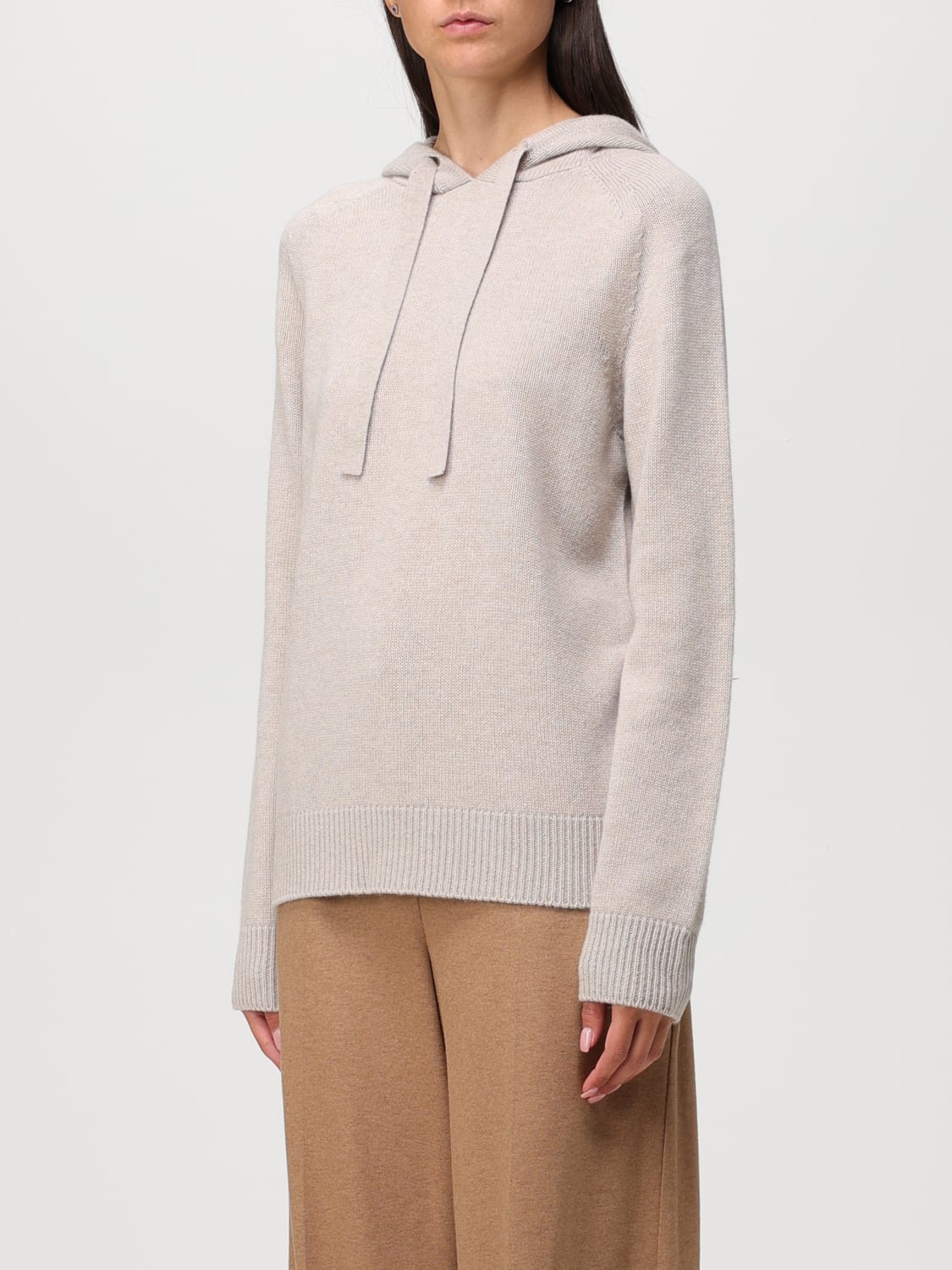 'S MAX MARA SWEATER: S Max Mara cashmere sweatshirt, Natural - Img 4