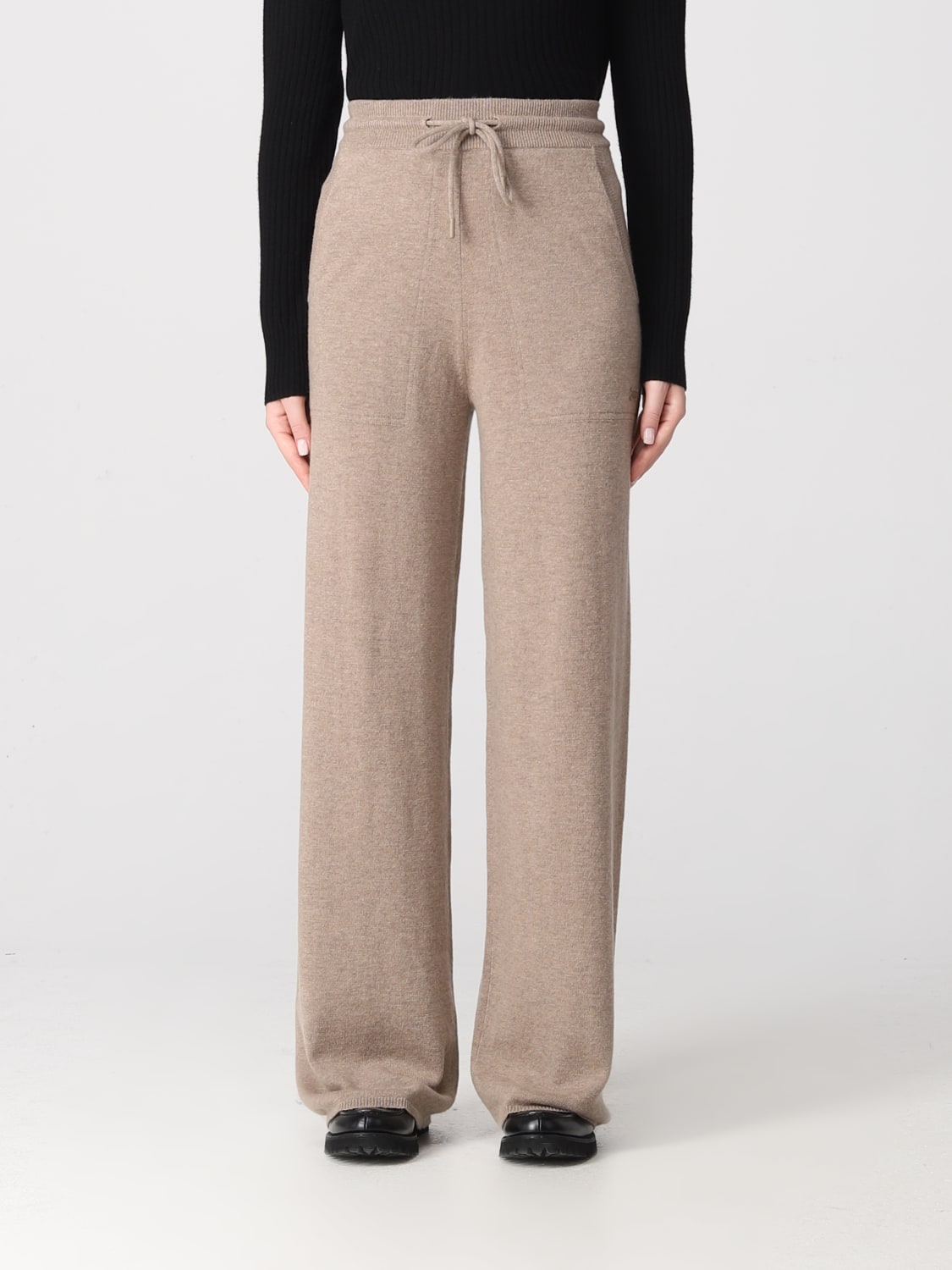 ボトムスその他 Max Mara Dove grey cashmere trousers Max Mara Outlet: wool and cashmere pants - Dove Grey | Max