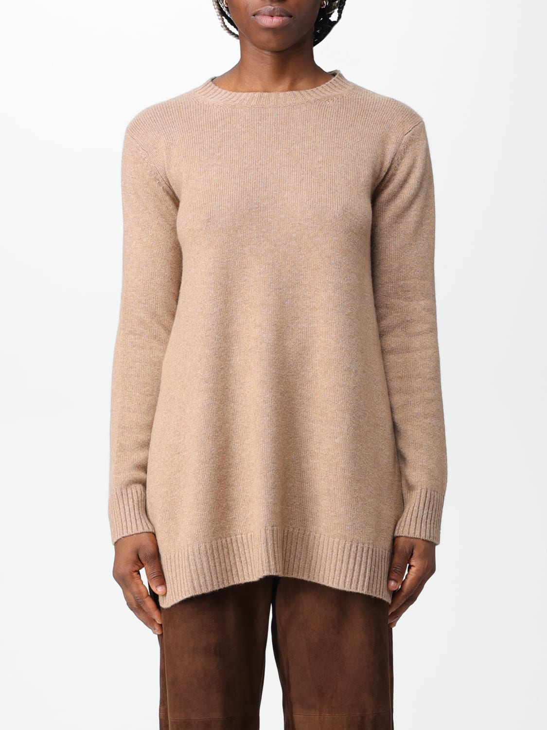 MAX MARA SWEATER: Max Mara cashmere sweater, Camel - Img 1