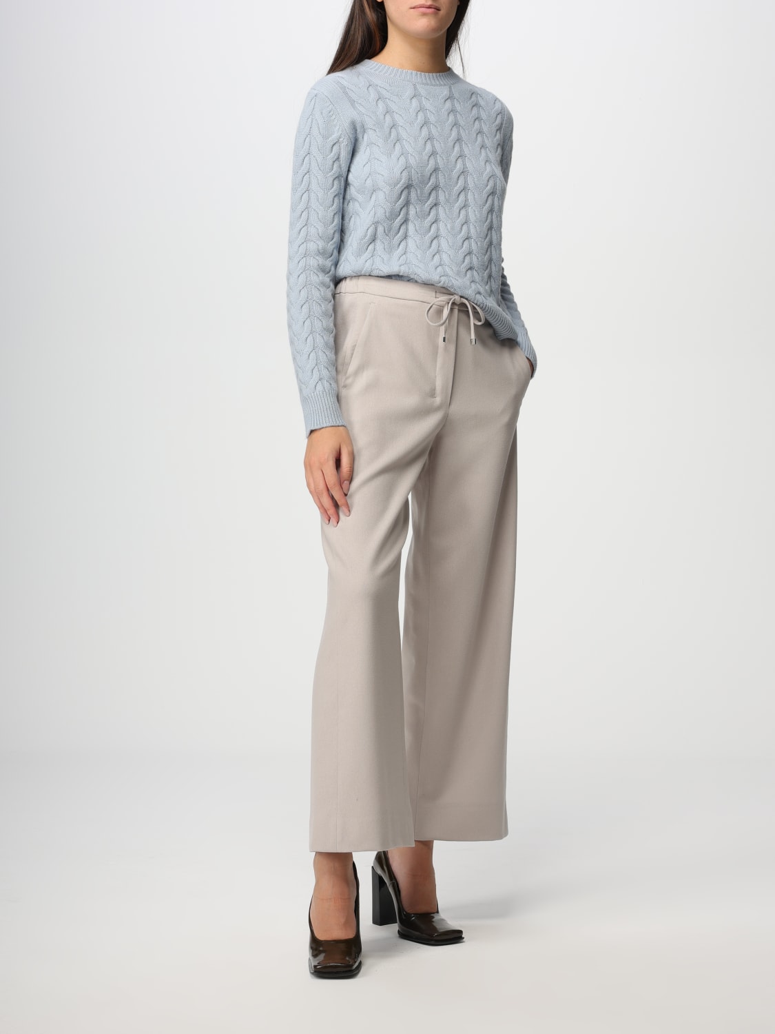 MAX MARA SWEATER: Max Mara cashmere sweater, Sky Blue - Img 2