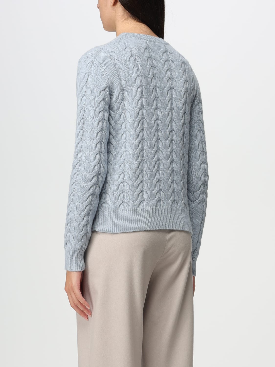 MAX MARA SWEATER: Max Mara cashmere sweater, Sky Blue - Img 3