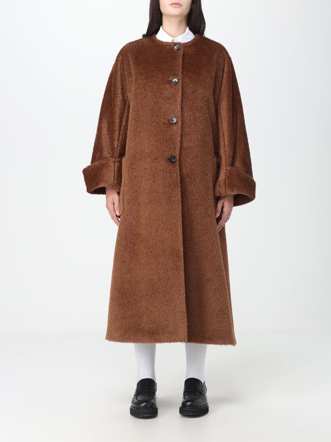 MAX MARA コート: コート レディース Max Mara, ブラウン - Img 1