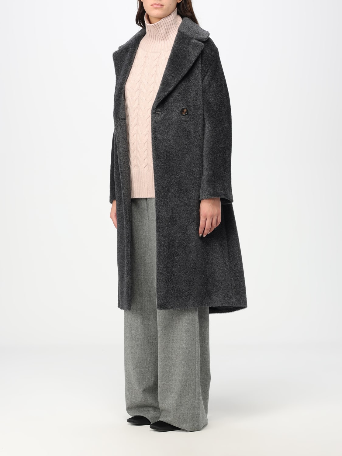 S Max Mara Gray Zaire Coat