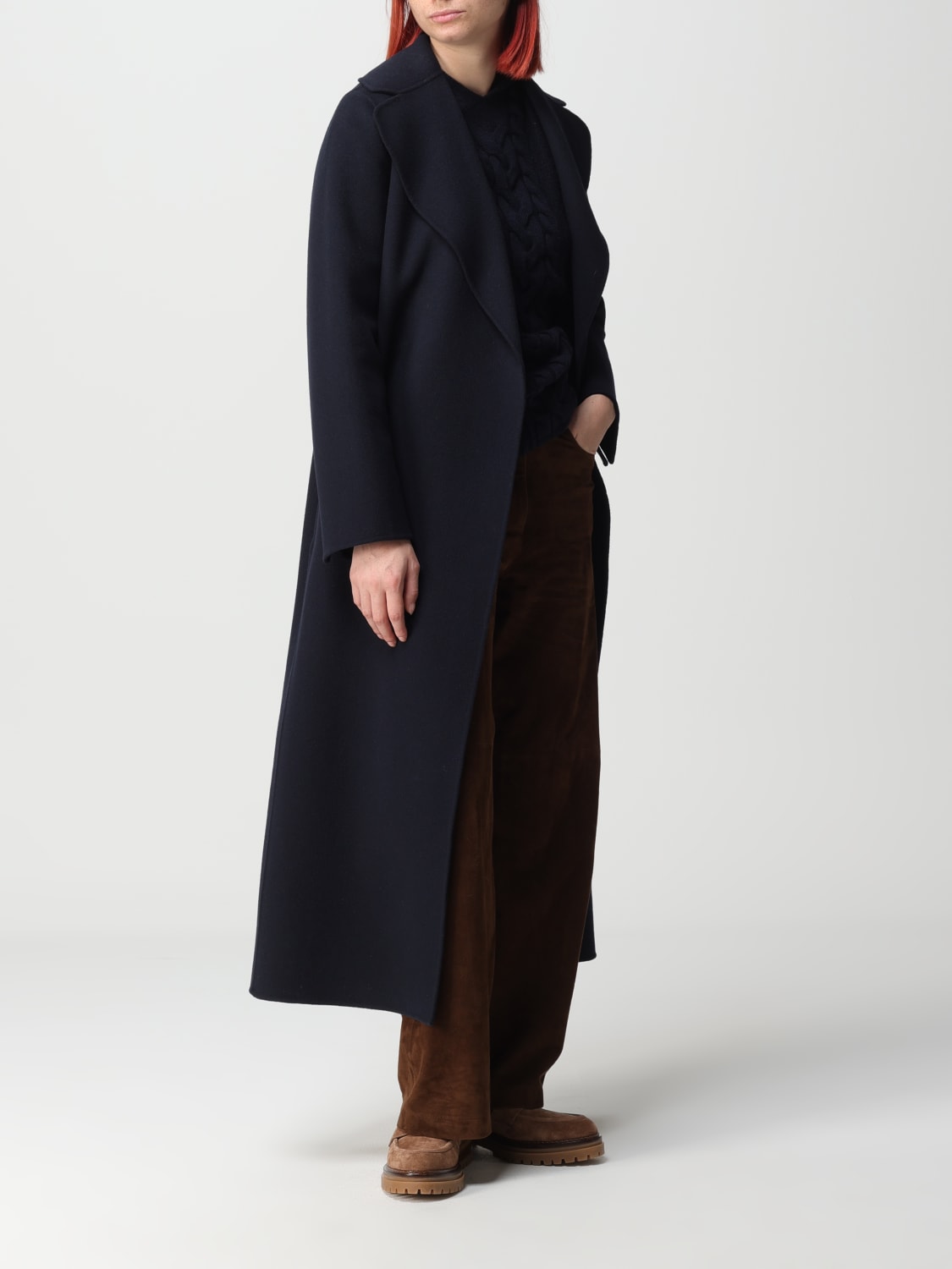 'S MAX MARA COAT: Coat woman S Max Mara, Blue - Img 2