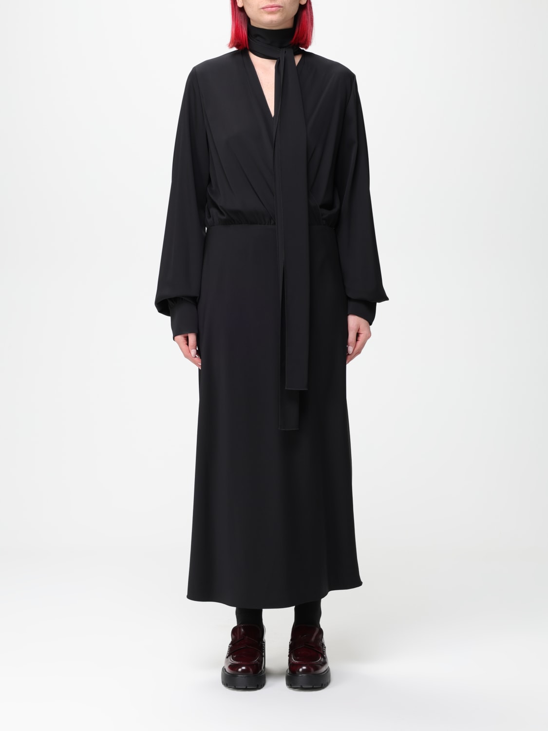 SPORTMAX ABITO: Abito Sportmax in seta , Nero - Img 1