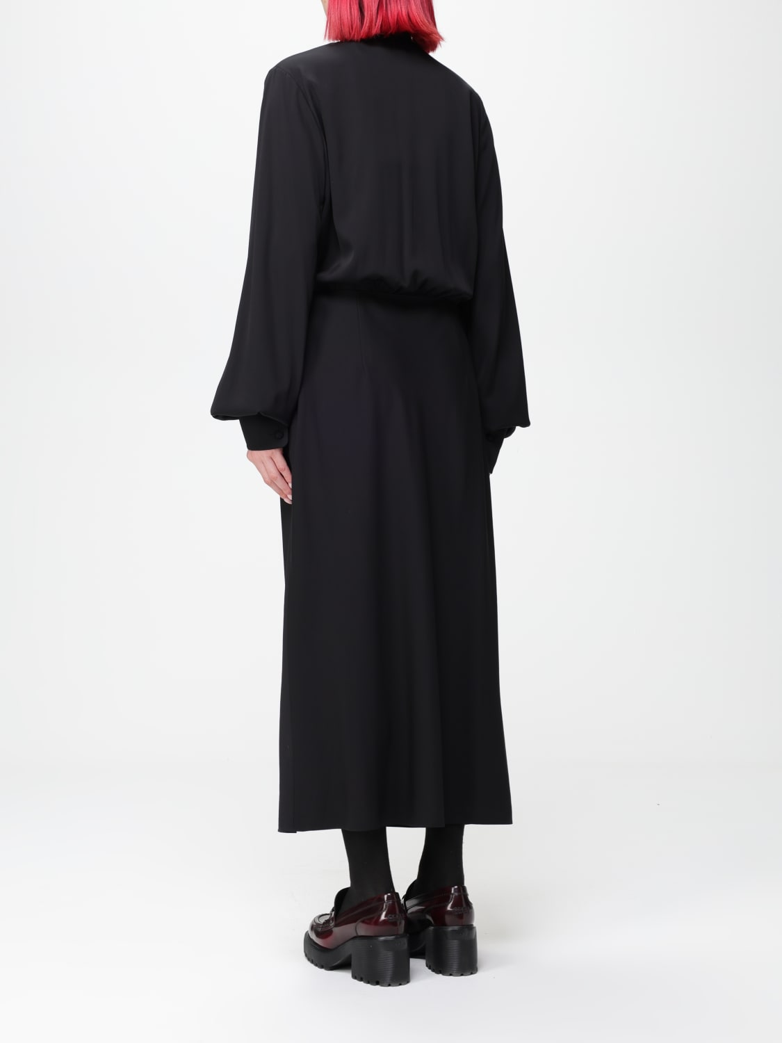 SPORTMAX ABITO: Abito Sportmax in seta , Nero - Img 2