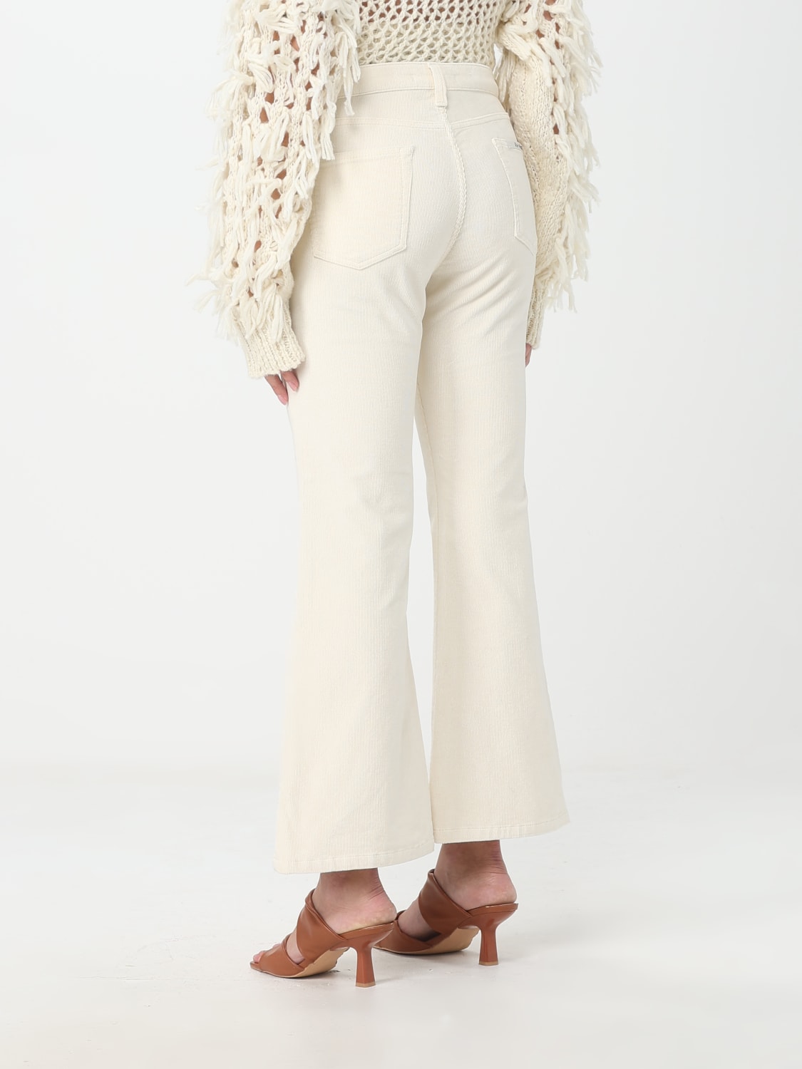 RE-HASH PANTALONES: Pantalón mujer Re-hash, Crema - Img 2