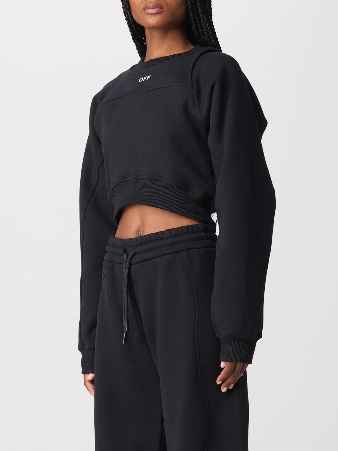 OFF-WHITE SUDADERA: Camiseta mujer Off-white, Negro - Img 4