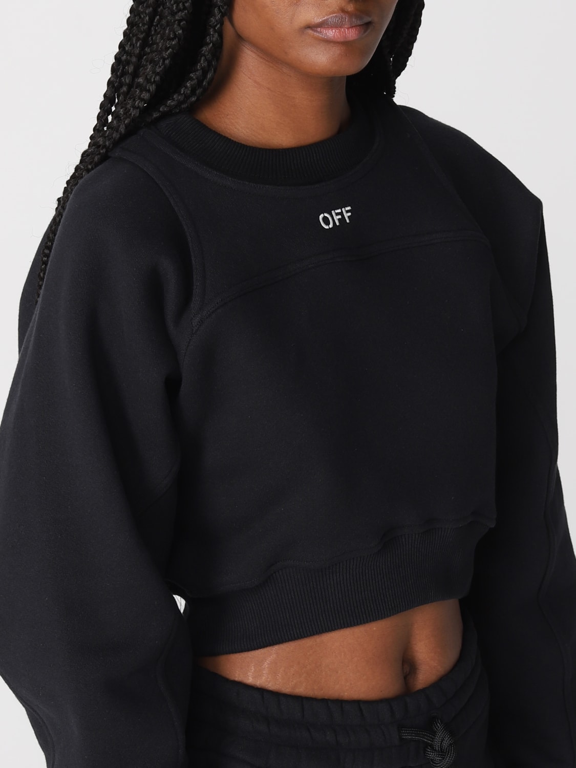 OFF-WHITE SWEAT-SHIRT: T-shirt femme Off-white, Noir - Img 5