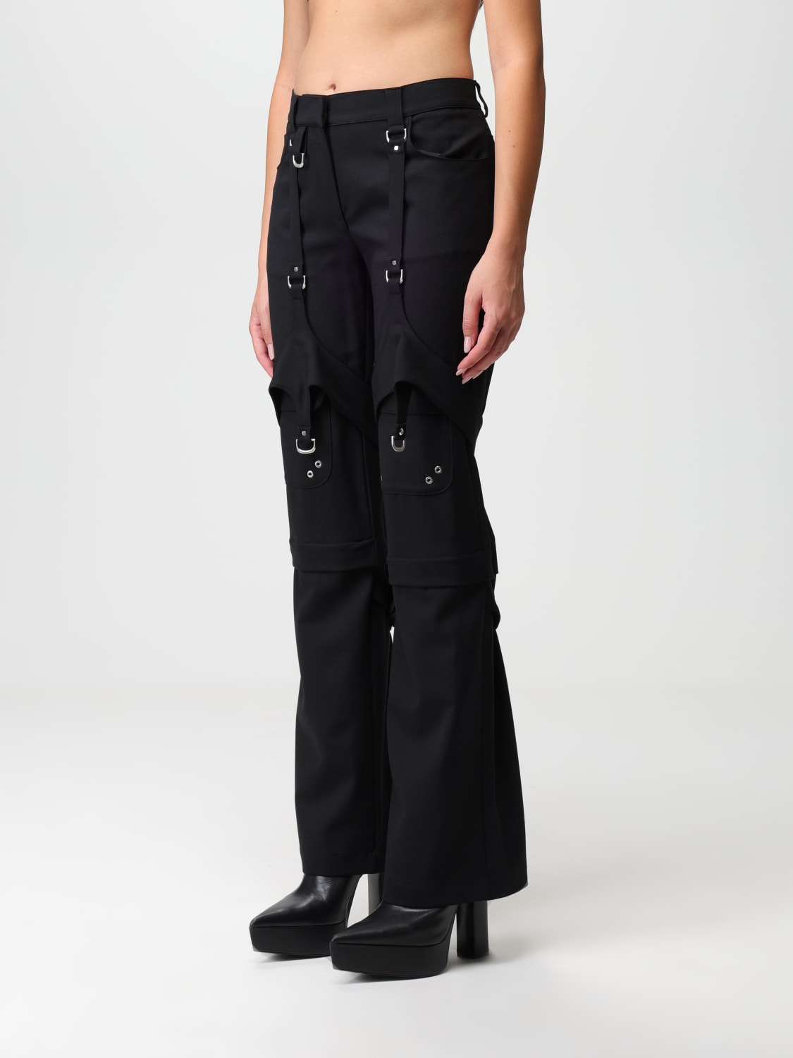 OFF-WHITE PANTS: Pants woman Off-white, Black - Img 4