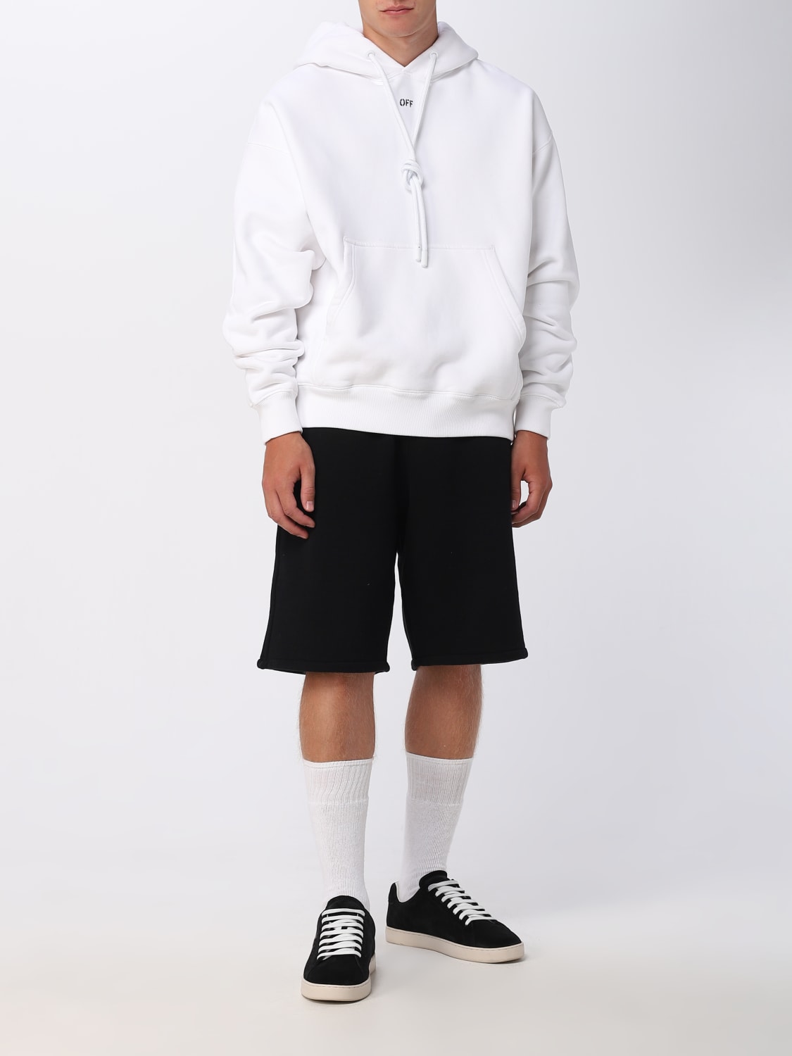 OFF-WHITE SWEATSHIRT: Off-white cotton sweatshirt, White - Img 2