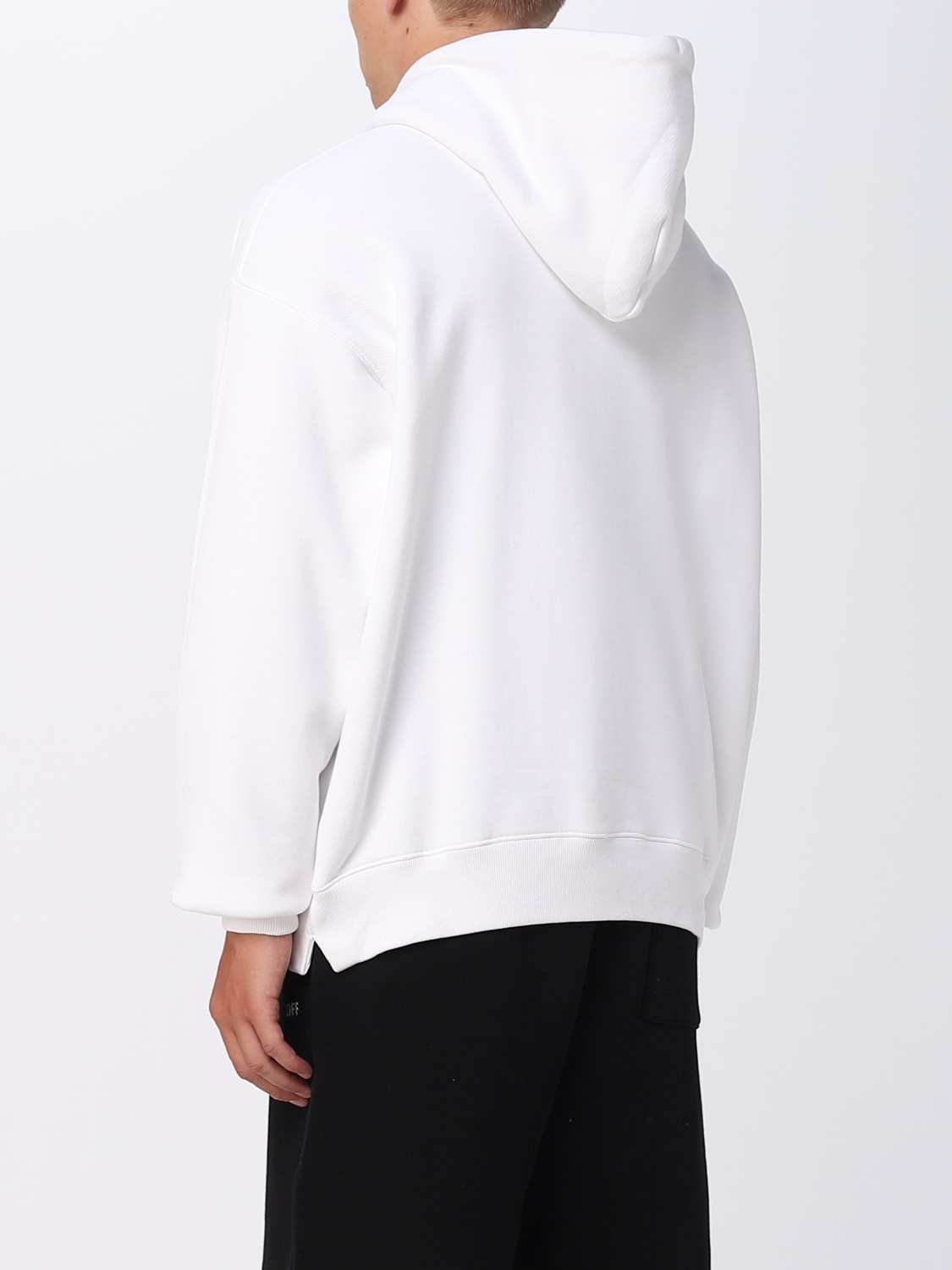 OFF-WHITE SWEATSHIRT: Off-white cotton sweatshirt, White - Img 3