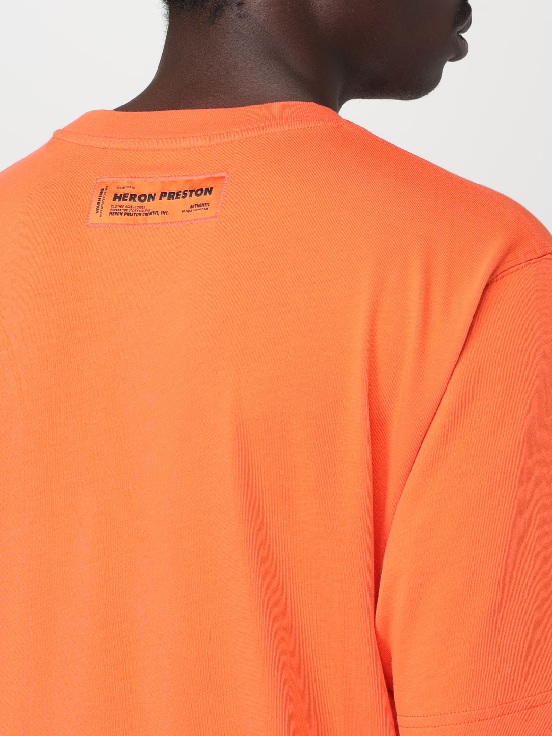 HERON PRESTON T-SHIRT: T-shirt homme Heron Preston, Orange - Img 4