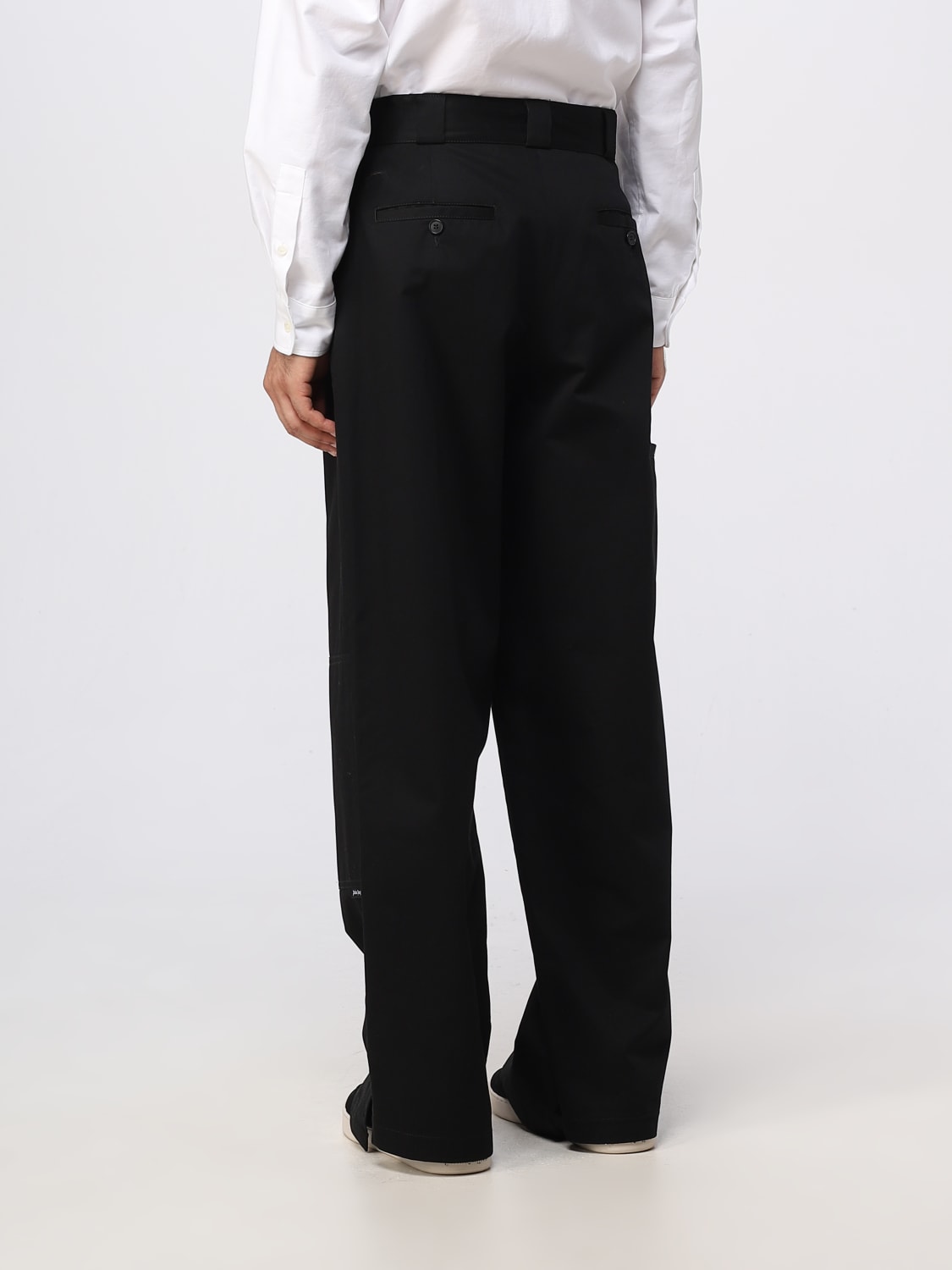 PALM ANGELS PANTS: Palm Angels cotton trousers, Black - Img 3