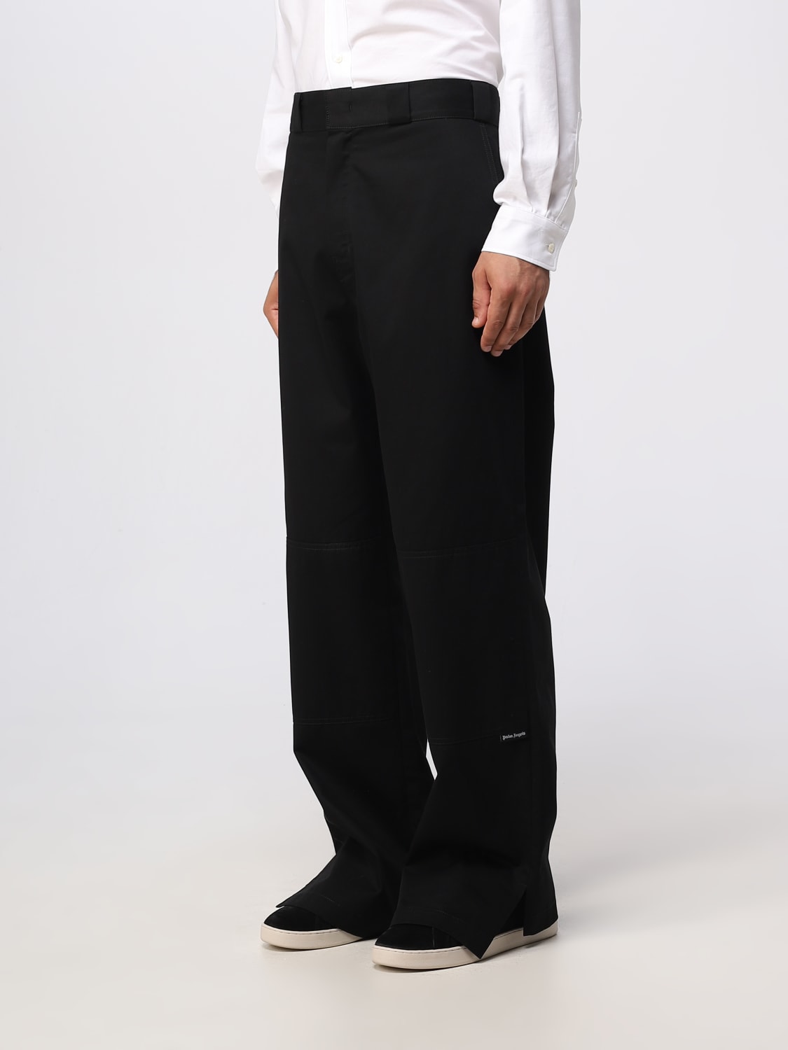 PALM ANGELS PANTS: Palm Angels cotton trousers, Black - Img 4