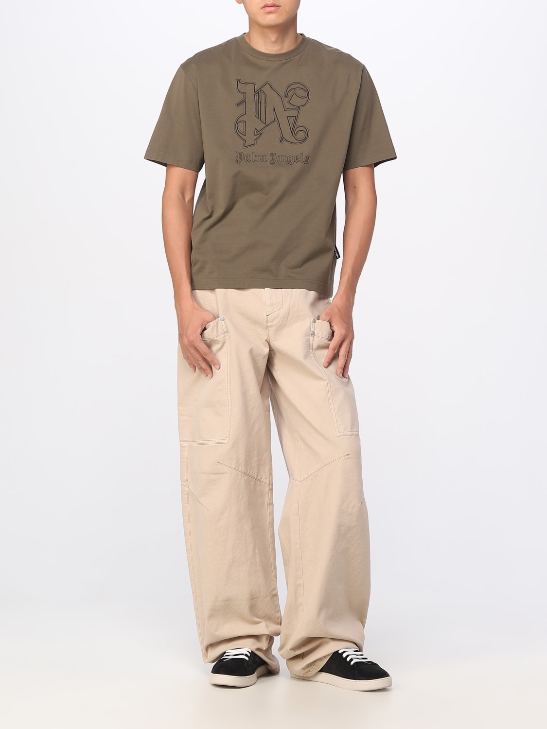 PALM ANGELS PANTS: Pants men Palm Angels, Beige - Img 2