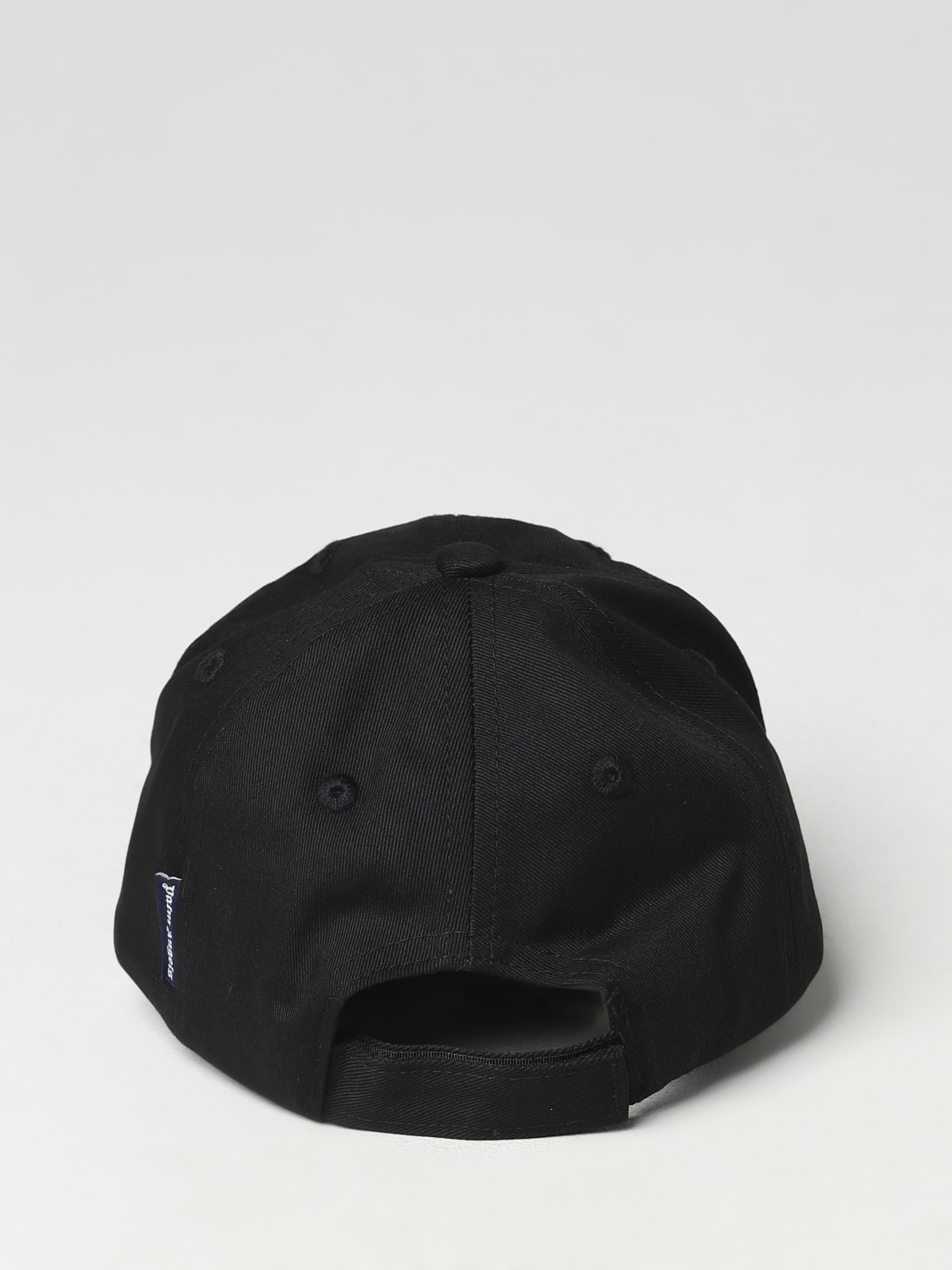 PALM ANGELS HAT: Palm Angels hat in cotton with embroidered logo, Black - Img 3