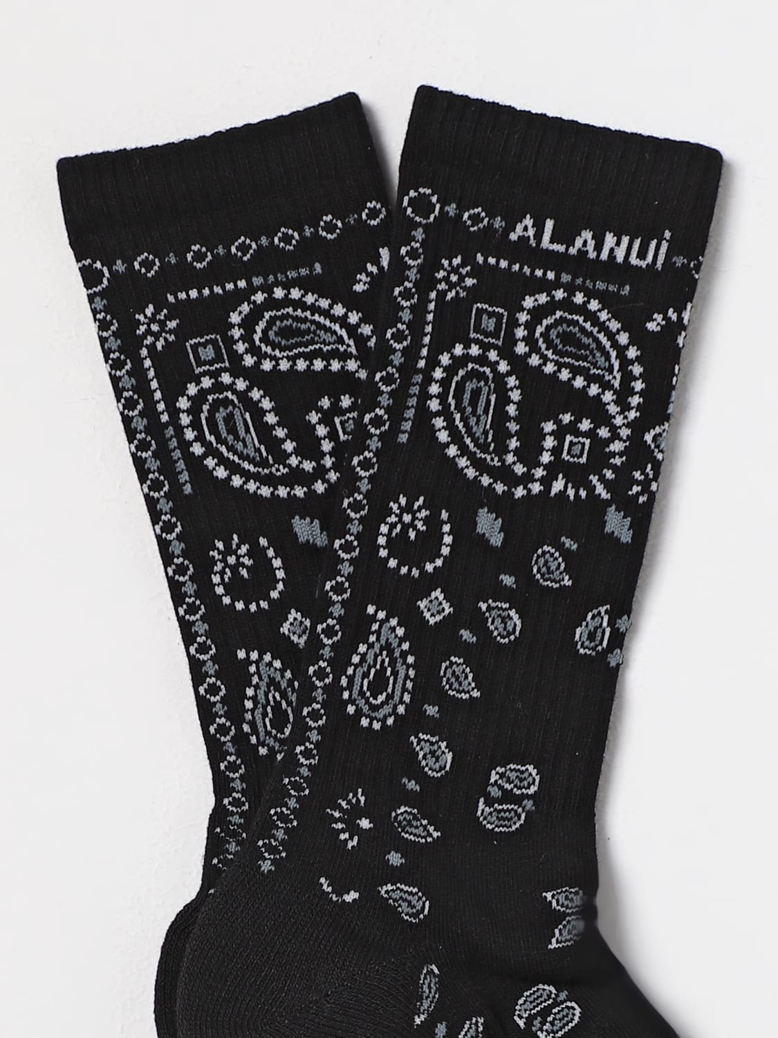 ALANUI 袜子: 袜子 男士 Alanui, 黑色 - Img 2