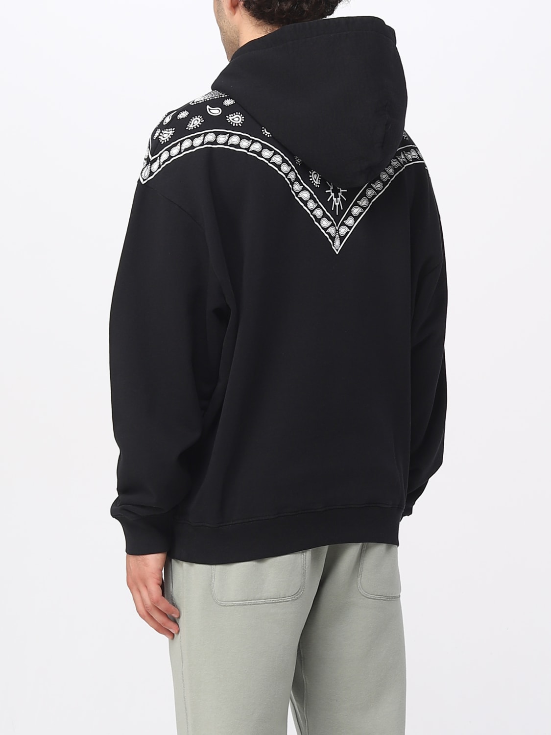 MARCELO BURLON COUNTY OF MILAN 스웨트셔츠: 스웨트셔츠 남성 Marcelo Burlon County Of Milan, 블랙 - Img 2