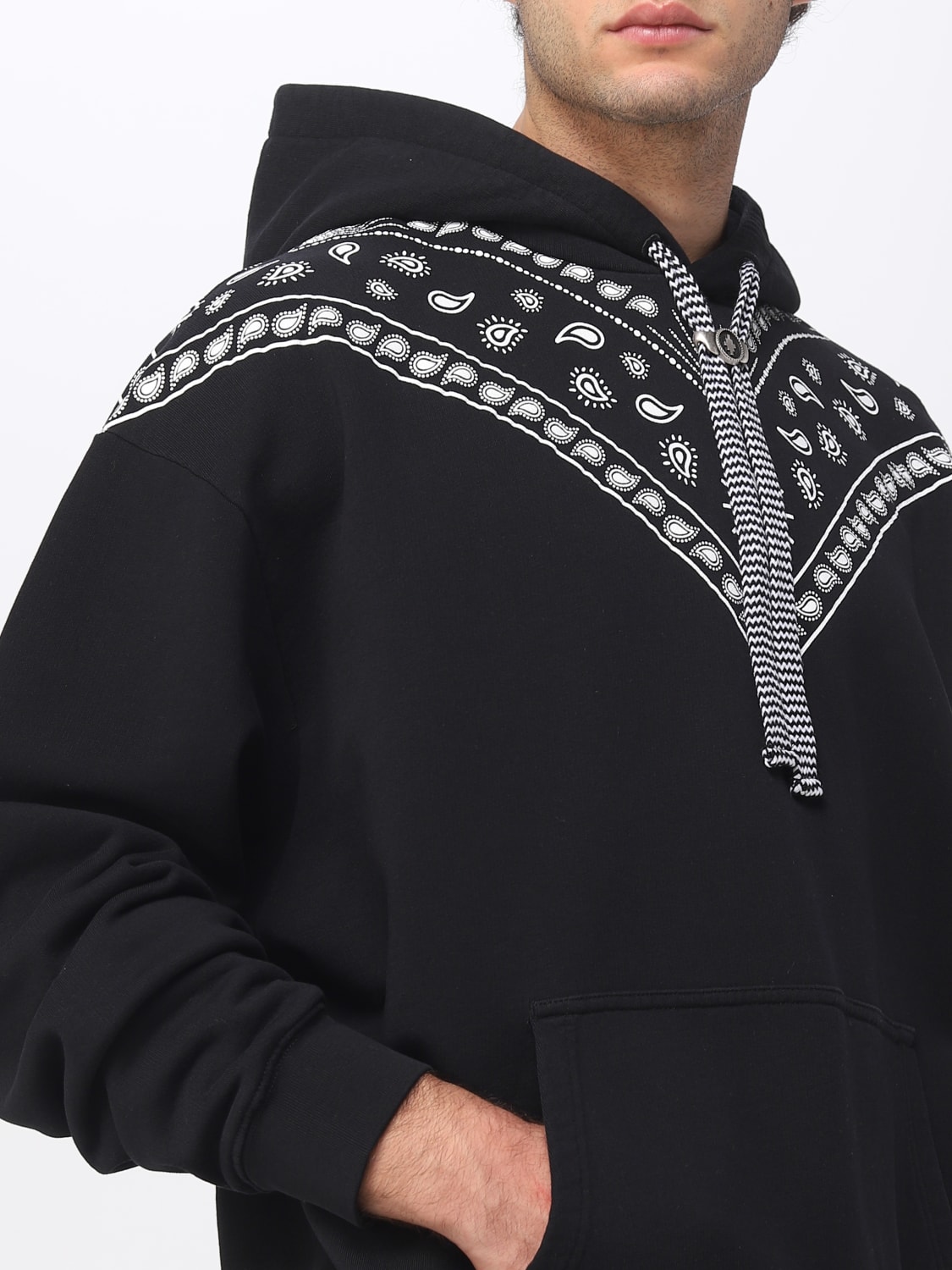 MARCELO BURLON COUNTY OF MILAN 스웨트셔츠: 스웨트셔츠 남성 Marcelo Burlon County Of Milan, 블랙 - Img 3