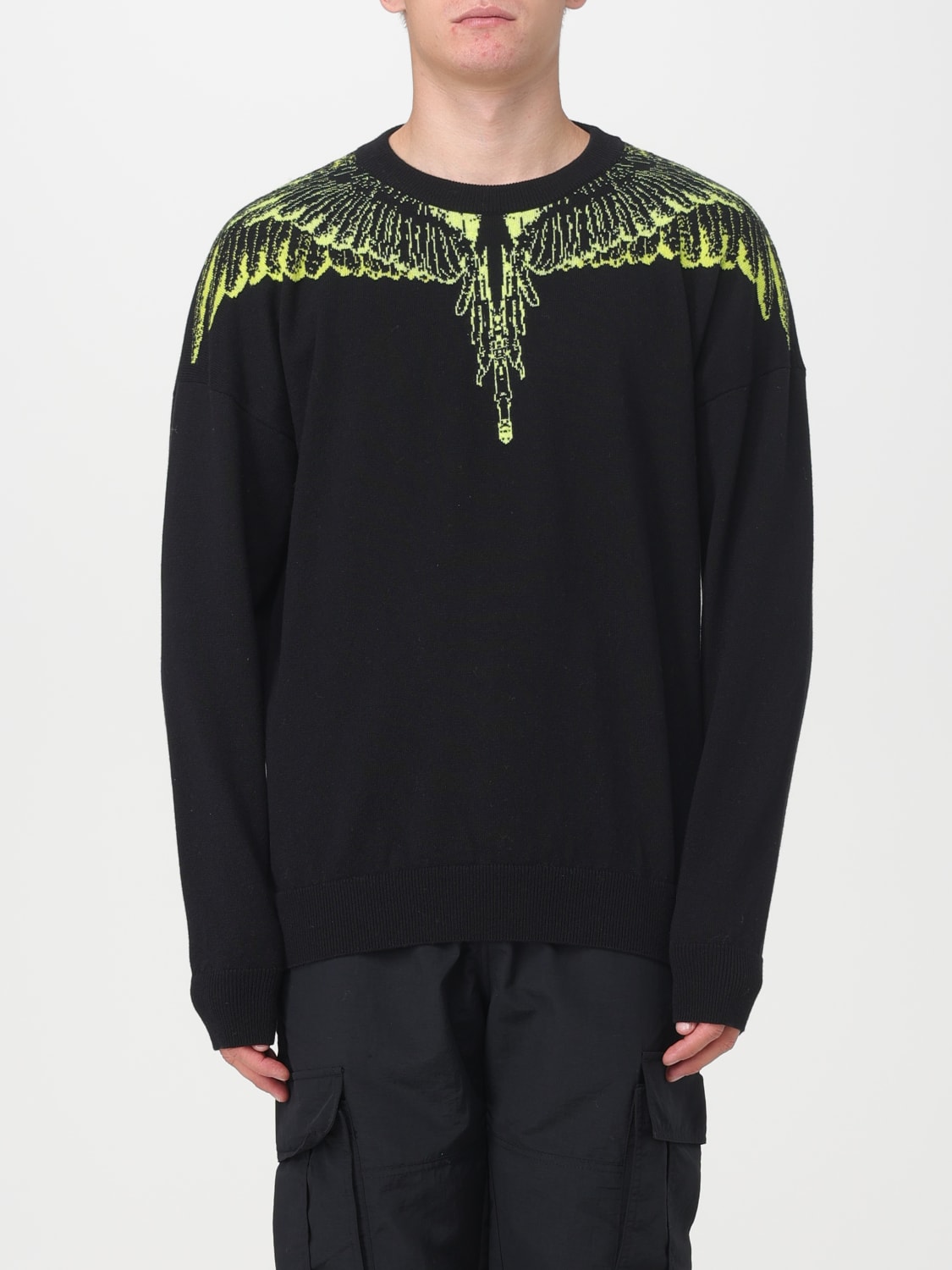 MARCELO BURLON COUNTY OF MILAN PULLOVER: Pullover herren Marcelo Burlon County Of Milan, Schwarz - Img 1