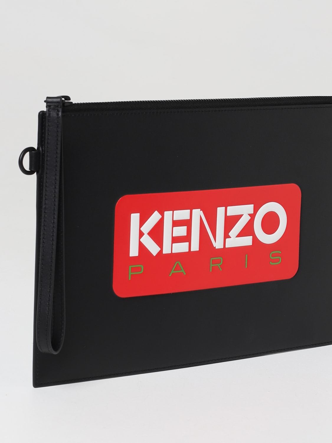 KENZO - Logo Leather Pouch