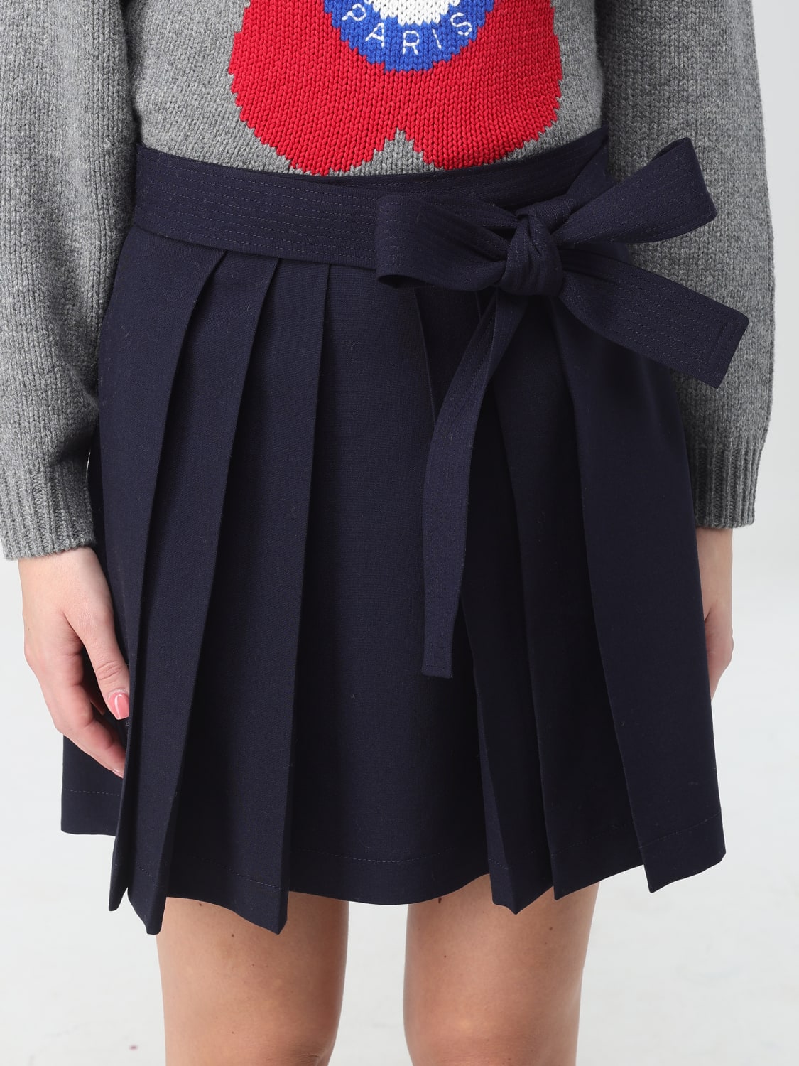 KENZO SKIRT: Kenzo wool skirt, Blue - Img 5