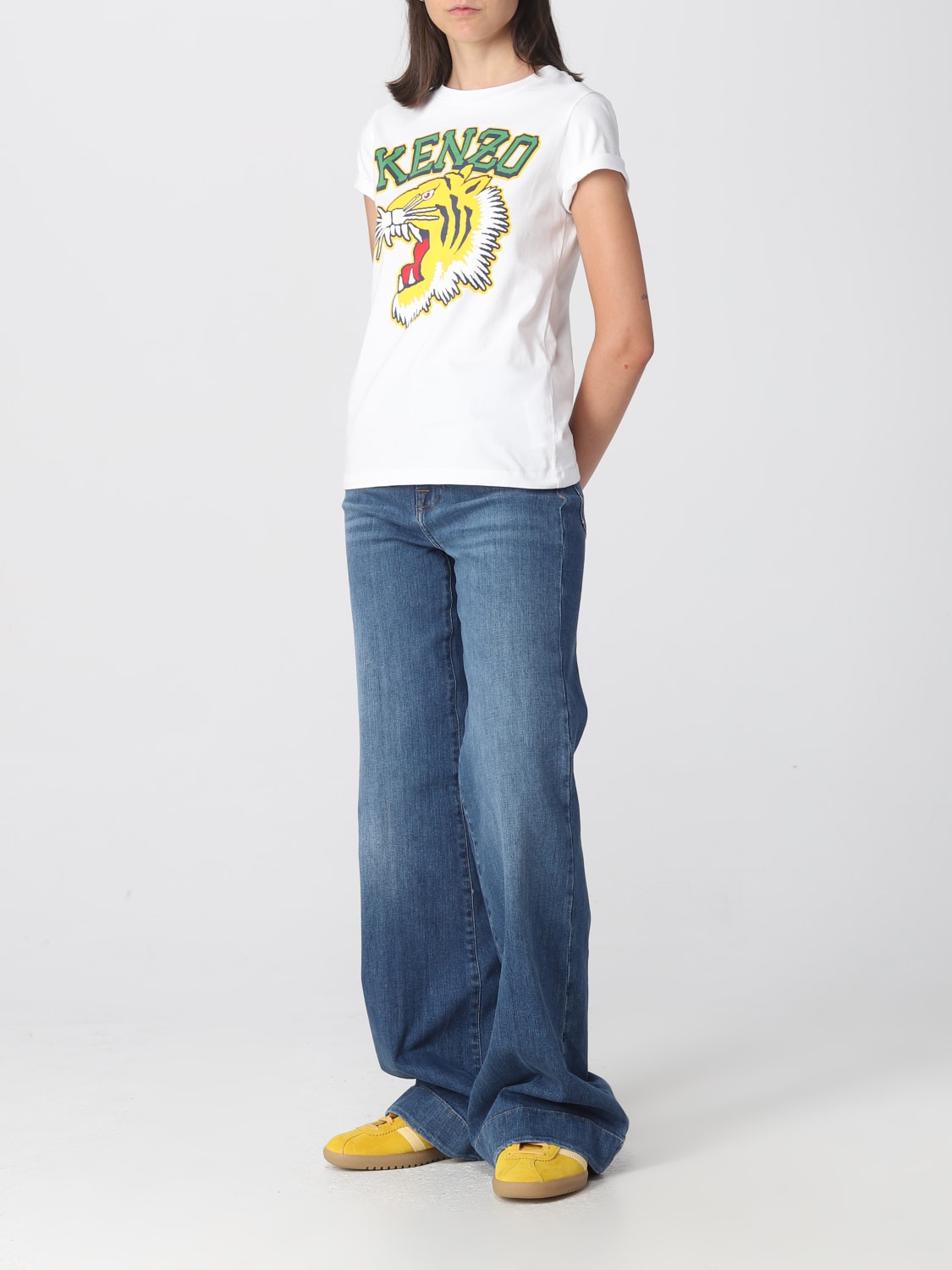 Tシャツ・カットソー KENZO Woman T-Shirt White FF62TS5544SG 02 楽天市場】ケンゾー KENZO Kenzo T-shirts and Polos White