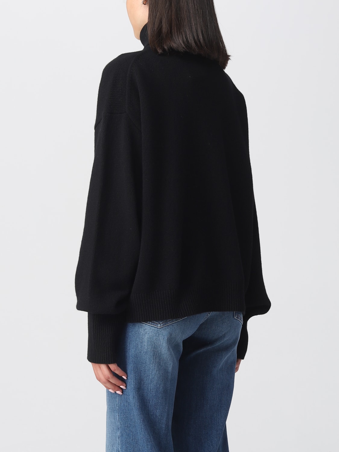 KENZO SWEATER: Boke Flower Crest Kenzo sweater in wool, Black - Img 3